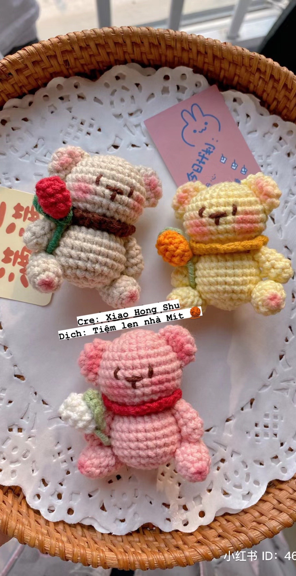 Cute Crochet Bear Keychain Pattern for Beginners