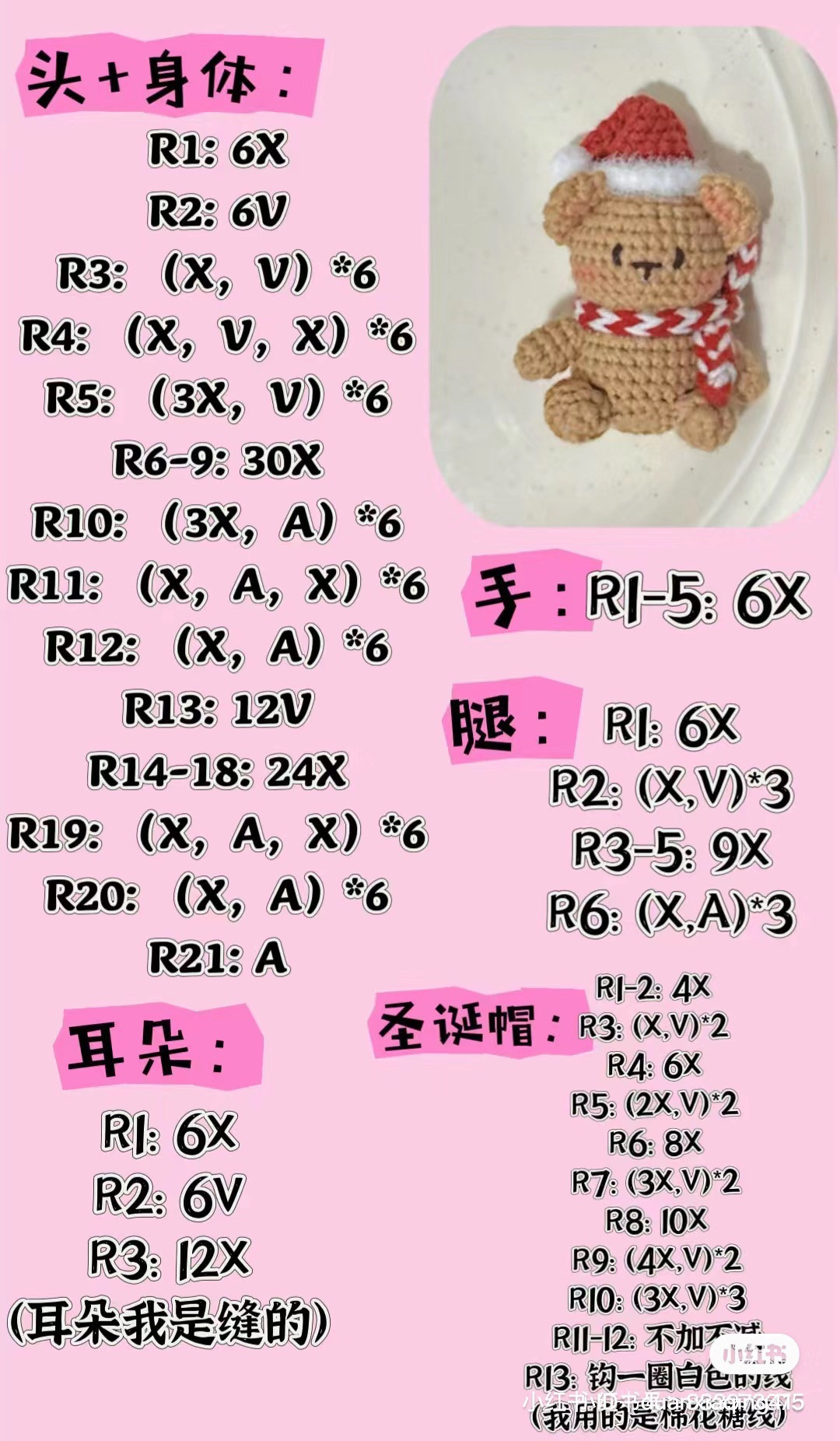 Cute Crochet Bears with Fruits in a Wicker Basket