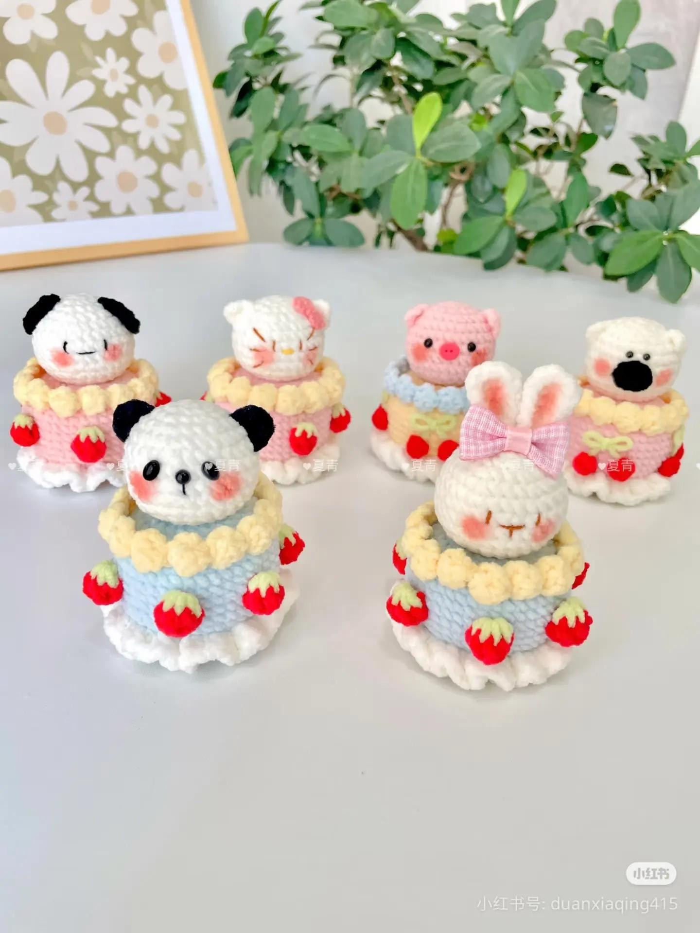 Cute Crochet Birthday Cakes for Little Ones