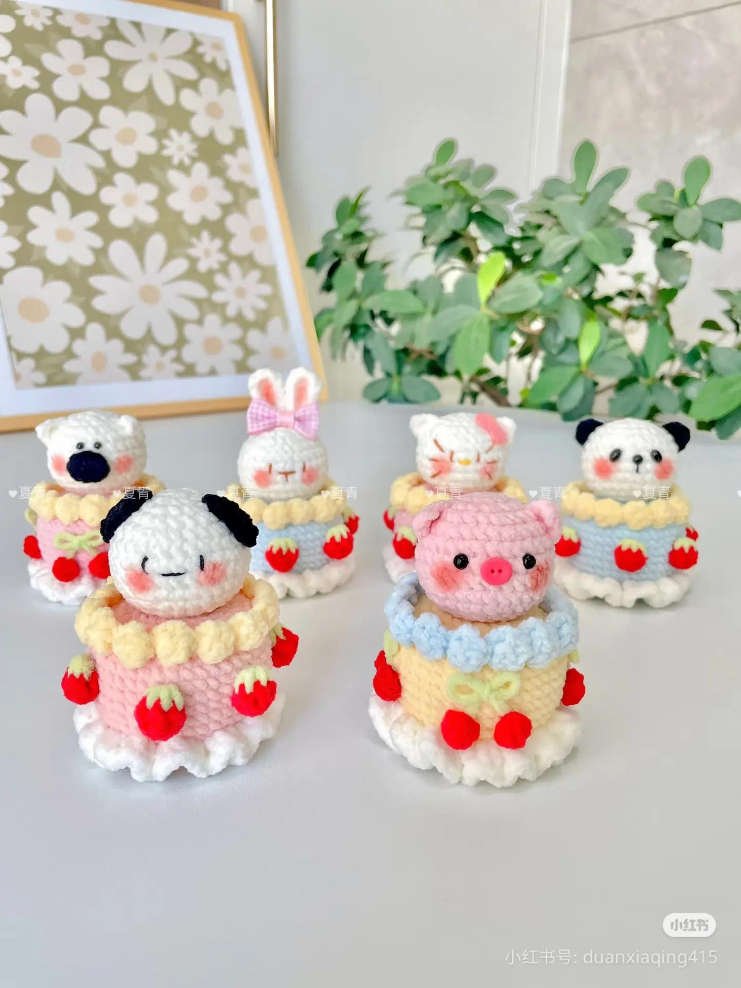 Cute Crochet Birthday Cakes for Little Ones