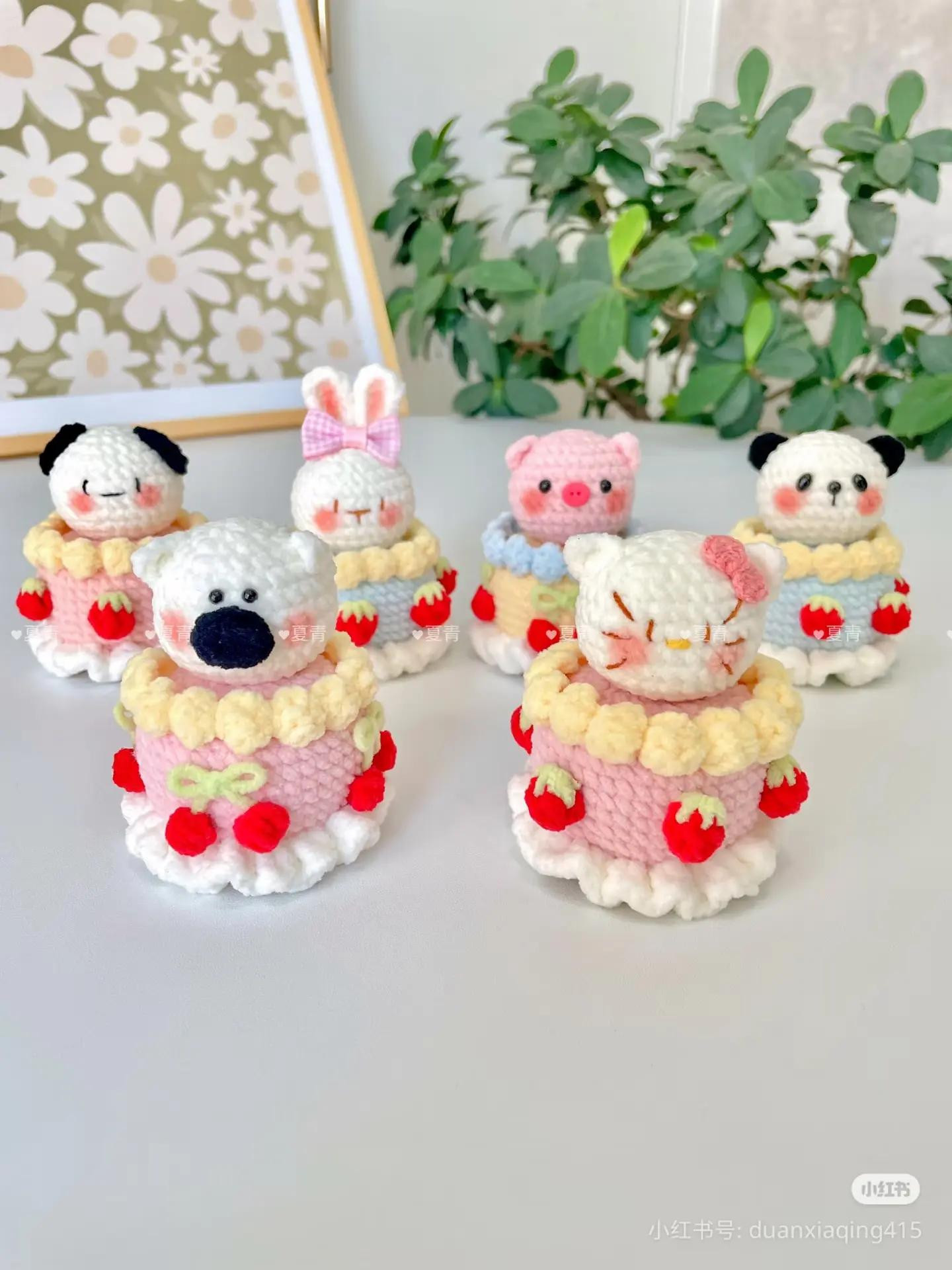 Cute Crochet Birthday Cakes for Little Ones