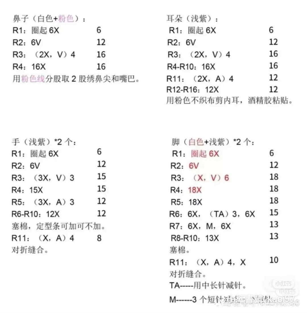 Cute Crochet Bunny Pattern with Flower Headband