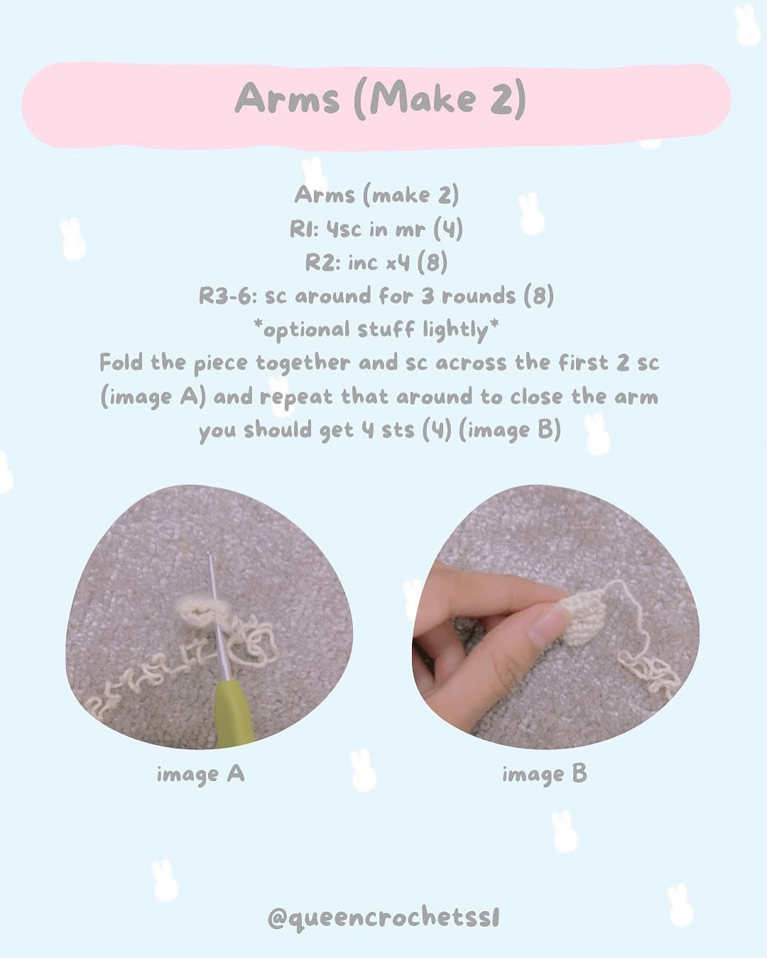 Cute Crochet Bunny with Floaty Free Pattern Download