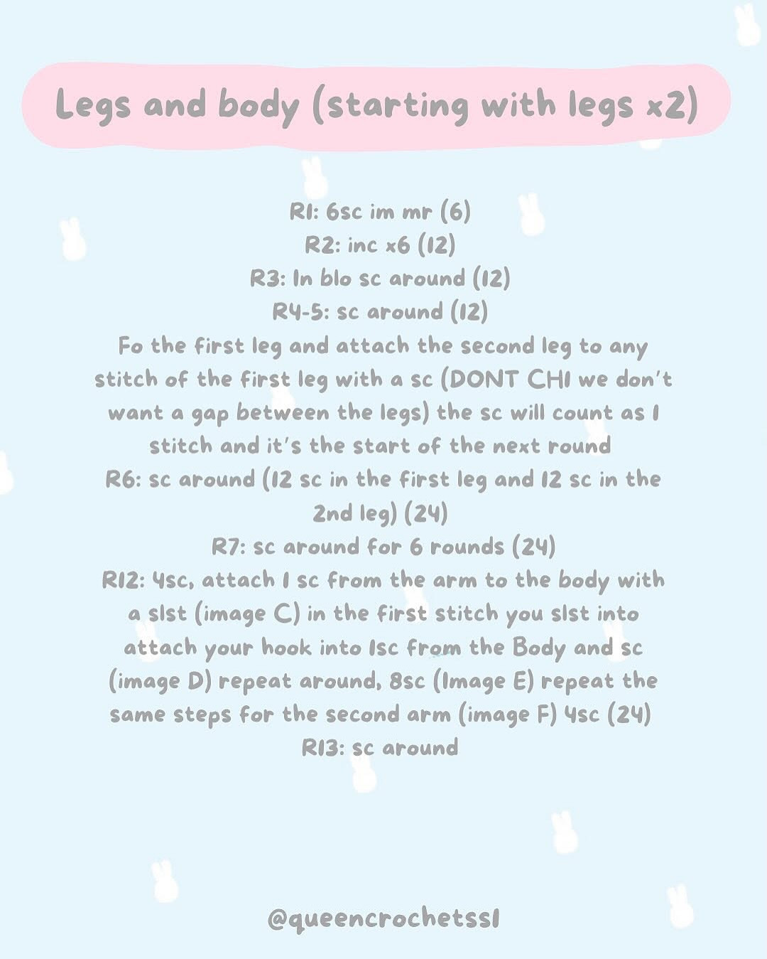 Cute Crochet Bunny with Floaty Free Pattern Download