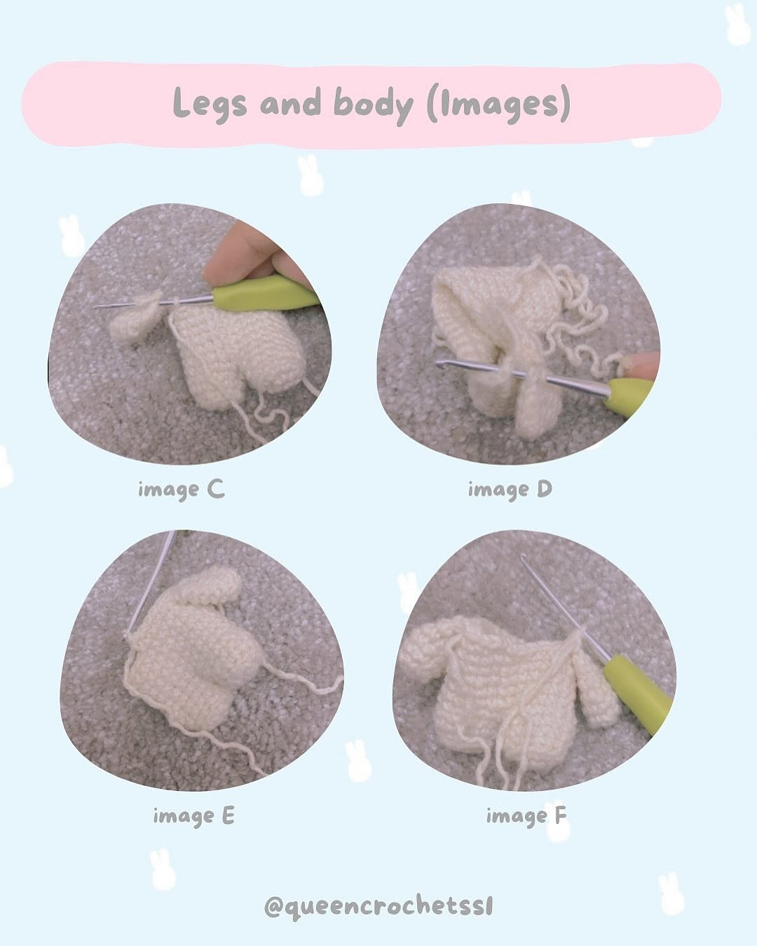 Cute Crochet Bunny with Floaty Free Pattern Download