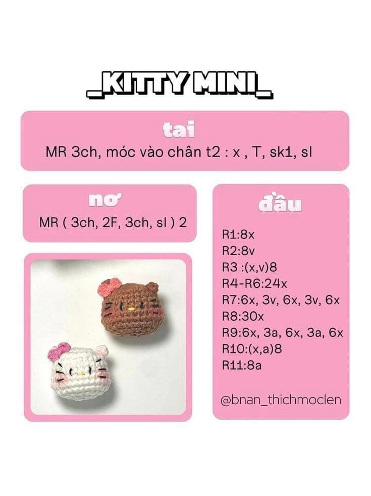 Cute Crochet Cat Face Wrapped in Green Yarn Ball