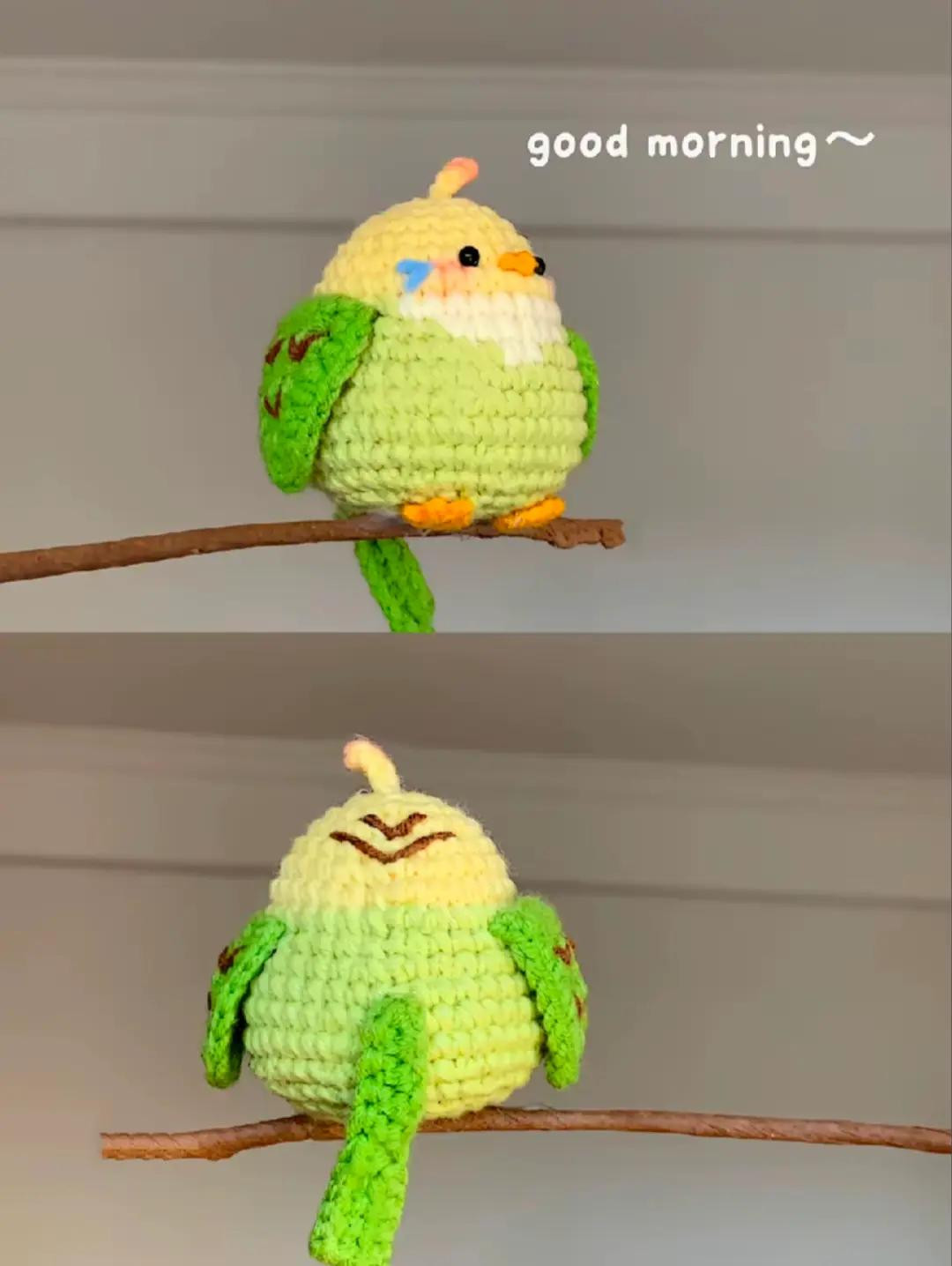 Cute Crochet Characters in a Comical Conversation