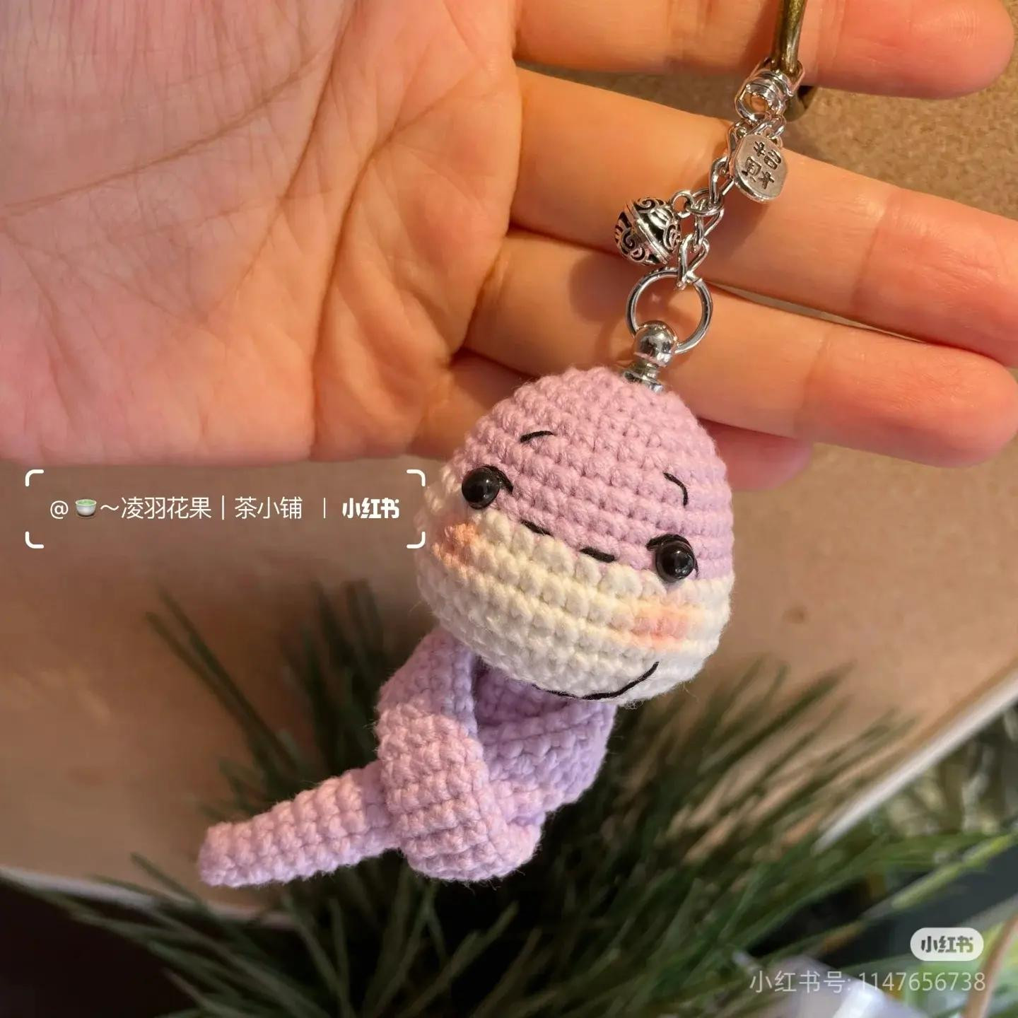Cute Crochet Dinosaur Keychain Tutorial for Beginners