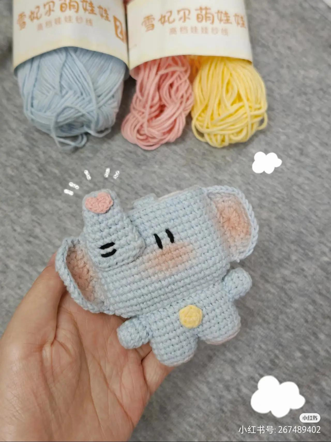 Cute Crochet Elephant Amigurumi Pattern for Beginners
