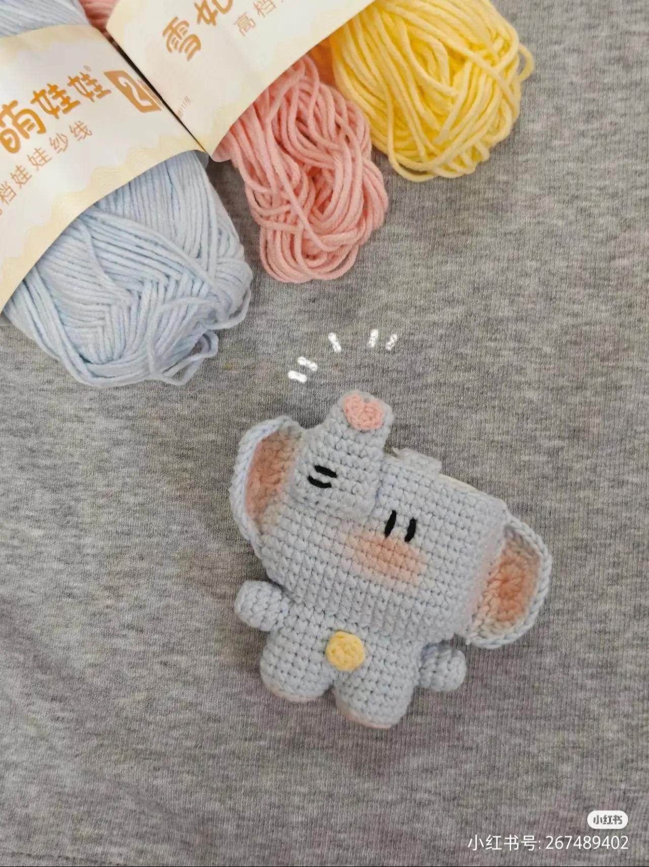 Cute Crochet Elephant Amigurumi Pattern for Beginners