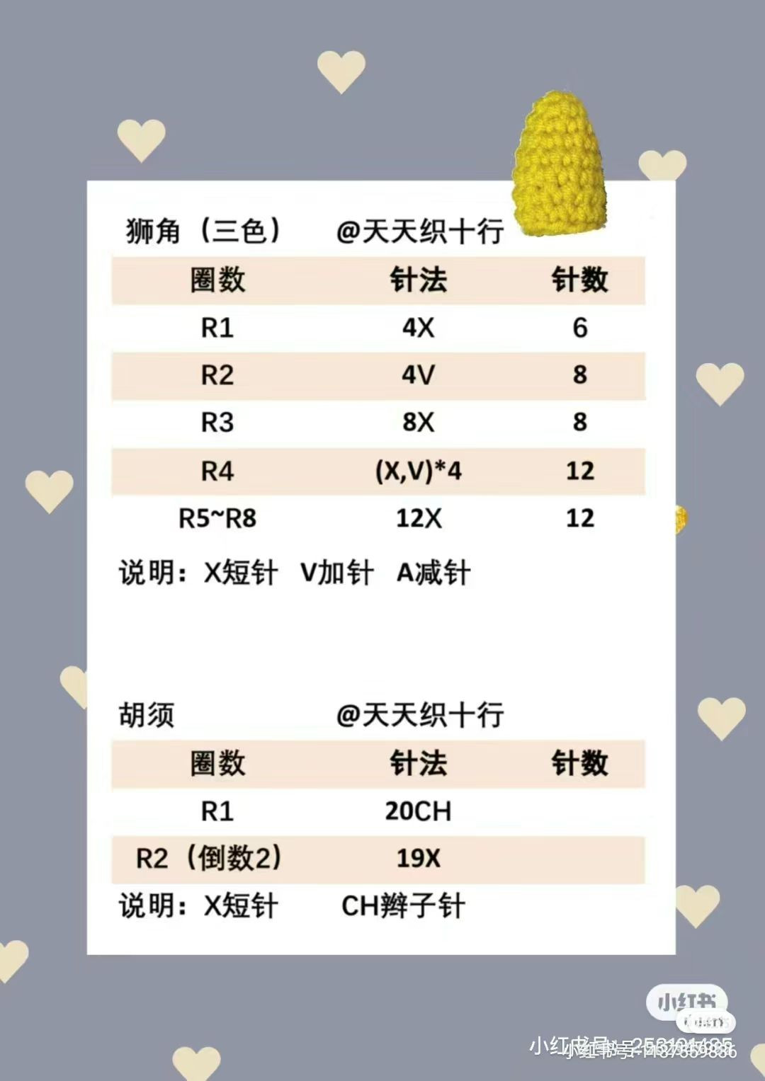 Cute Crochet Lion Dance Doll with Colorful Details