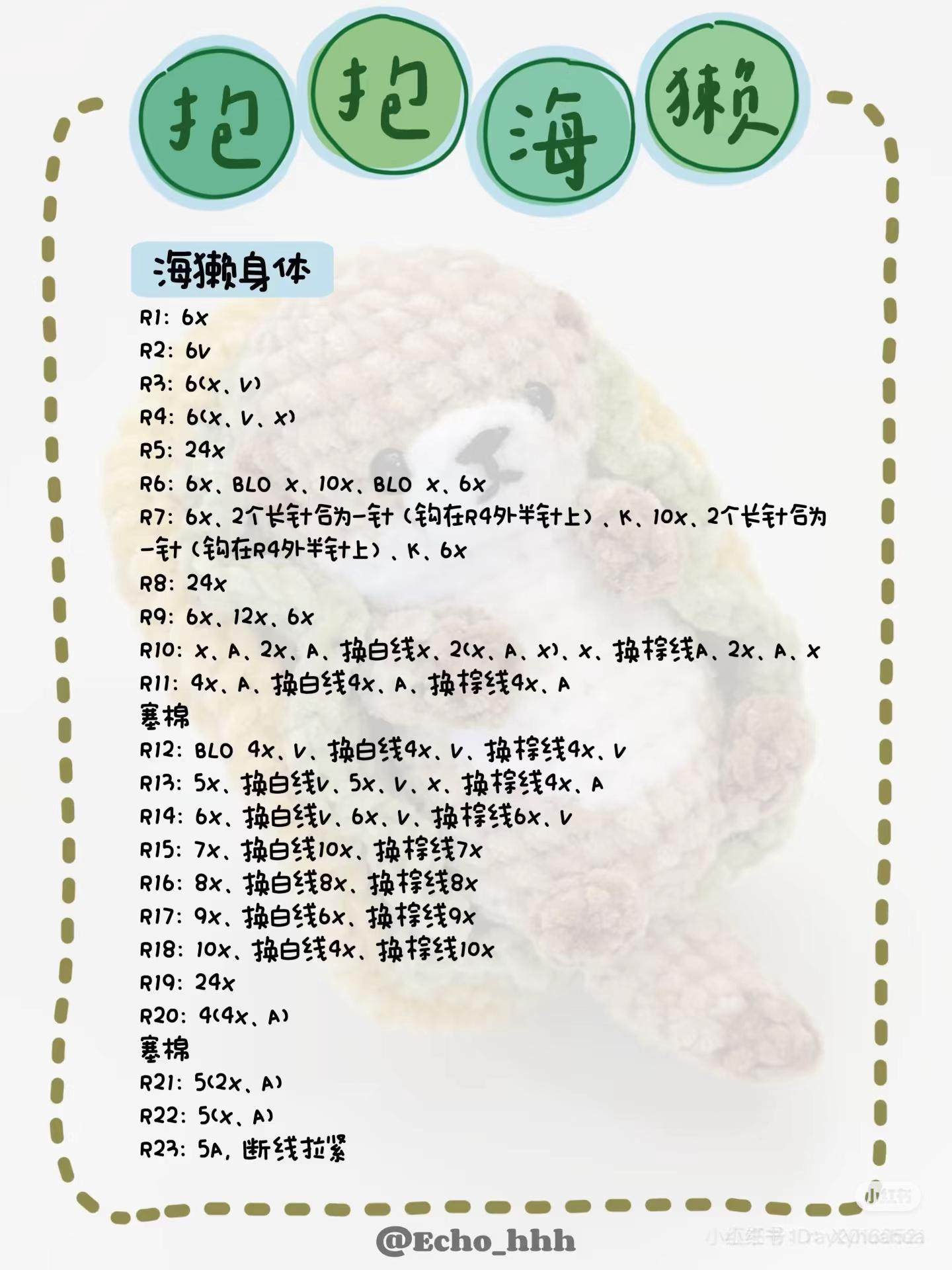 Cute Crochet Otter Holding a Fish Pattern for Amigurumi Lovers