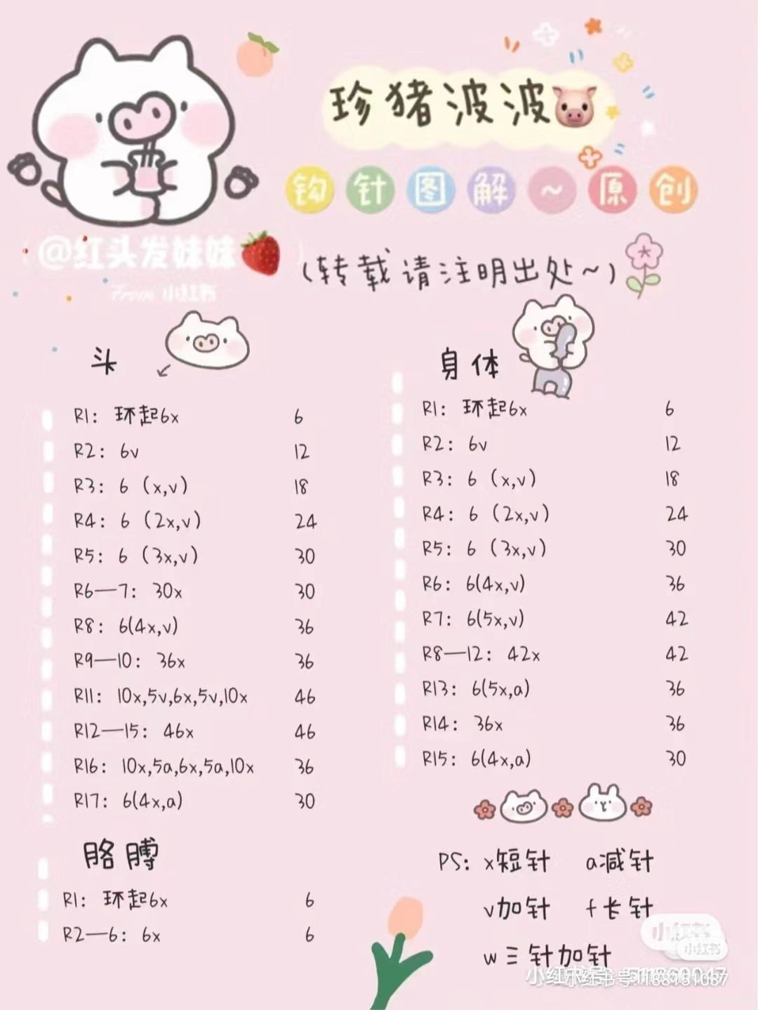 Cute Crochet Pig Pattern for Beginners