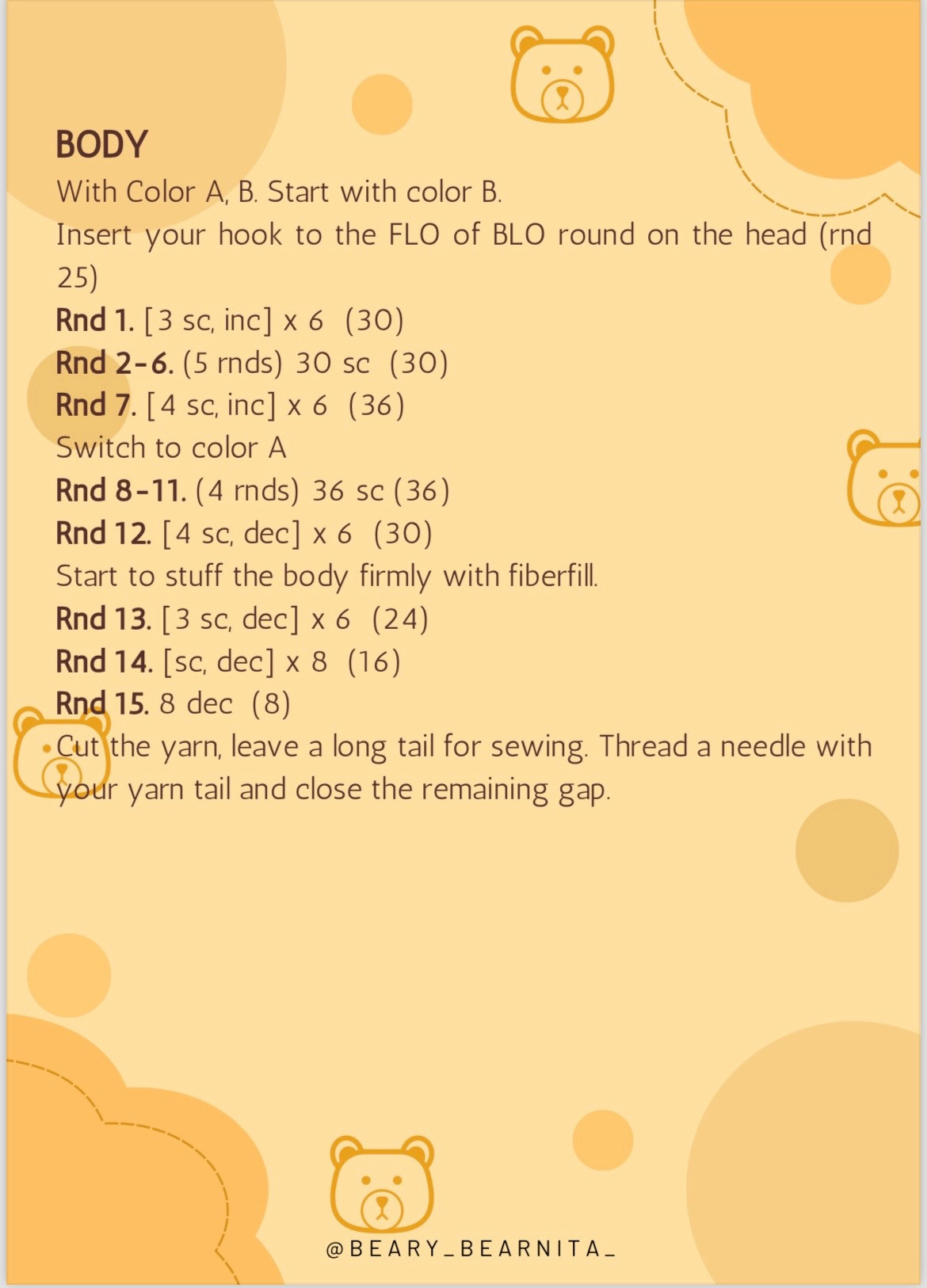 Cute Crochet Pooh Bear Amigurumi Pattern in Your Hands