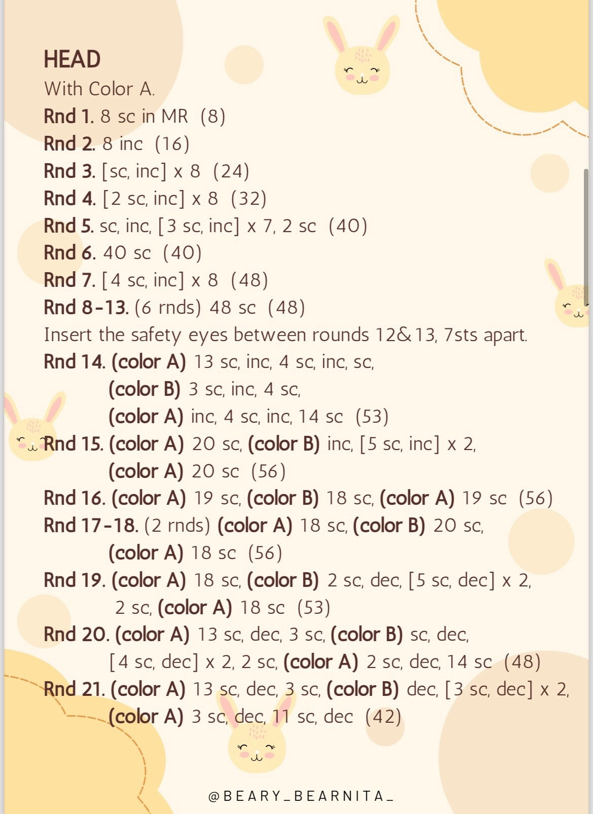 Cute Crochet Rabbit Pattern for Beginners to Enjoy Crafting