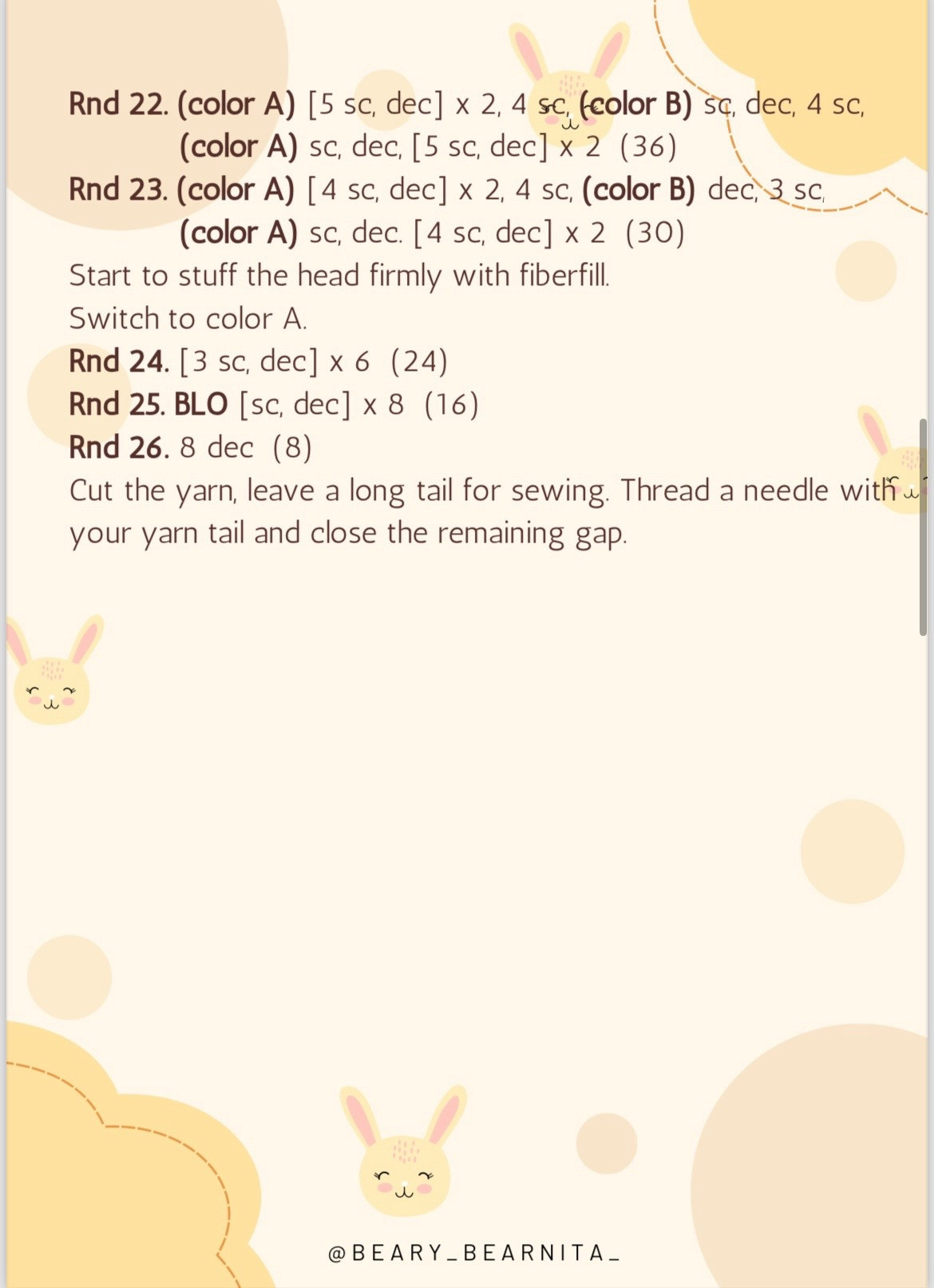 Cute Crochet Rabbit Pattern for Beginners to Enjoy Crafting