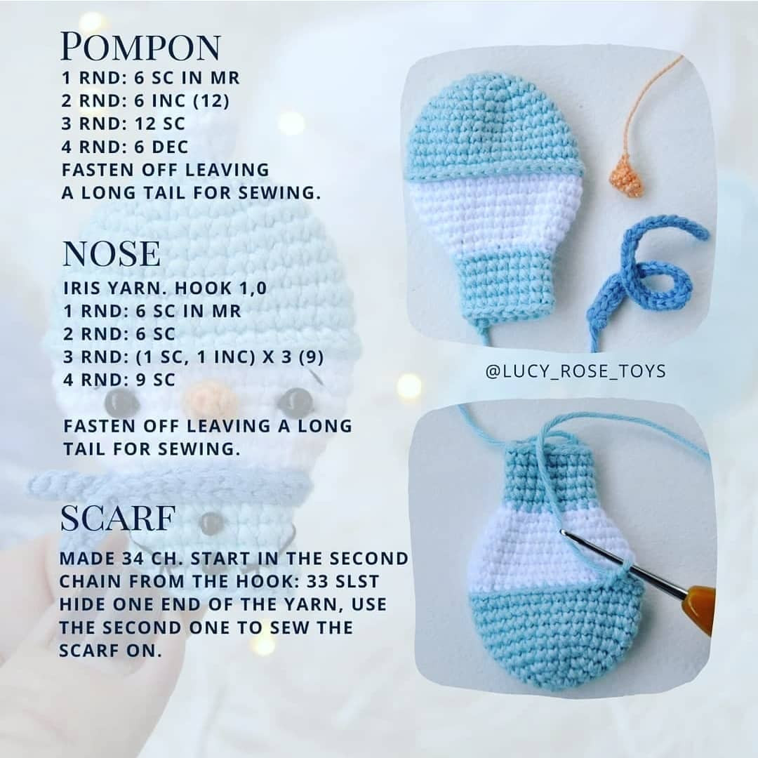 Cute Crochet Snowman Amigurumi Pattern for Winter Crafting