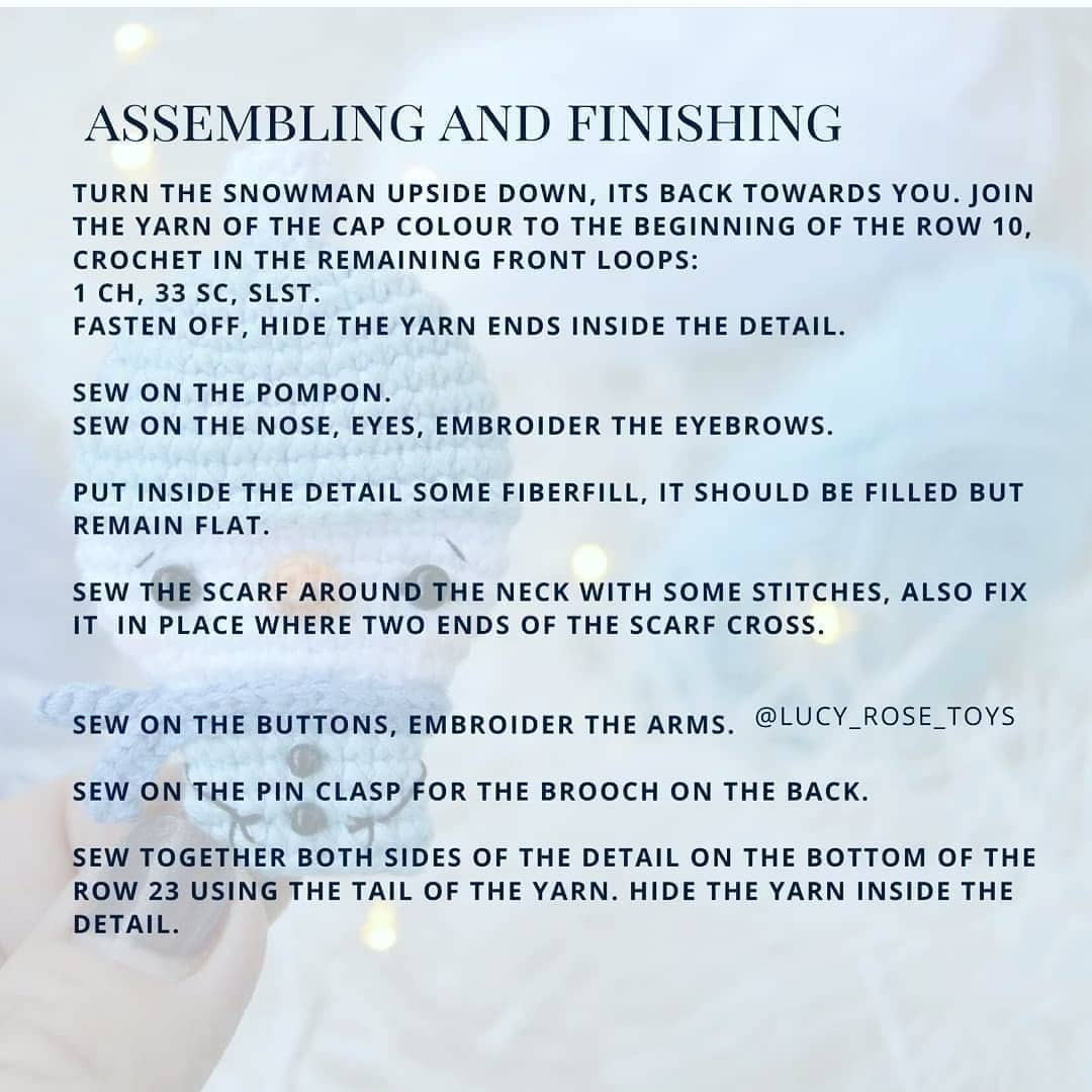 Cute Crochet Snowman Amigurumi Pattern for Winter Crafting