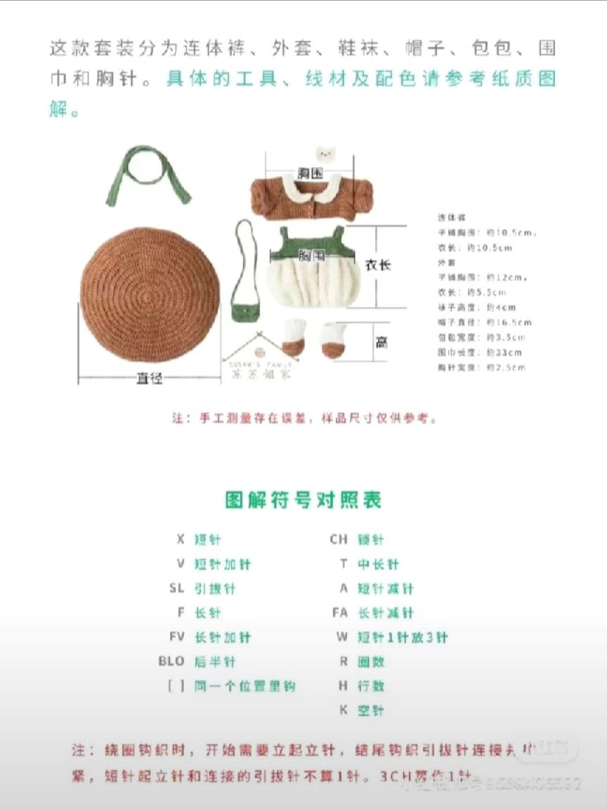 Cute Crocheted Doll with Hat and Outfit Pattern