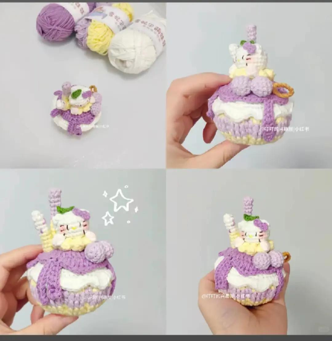 Cute Crocheted Hot Air Balloon with Animals Pattern