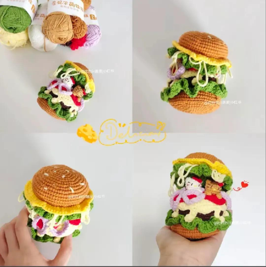 Cute Crocheted Hot Air Balloon with Animals Pattern