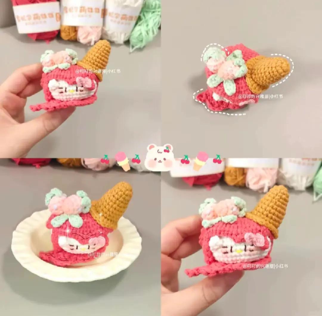 Cute Crocheted Hot Air Balloon with Animals Pattern