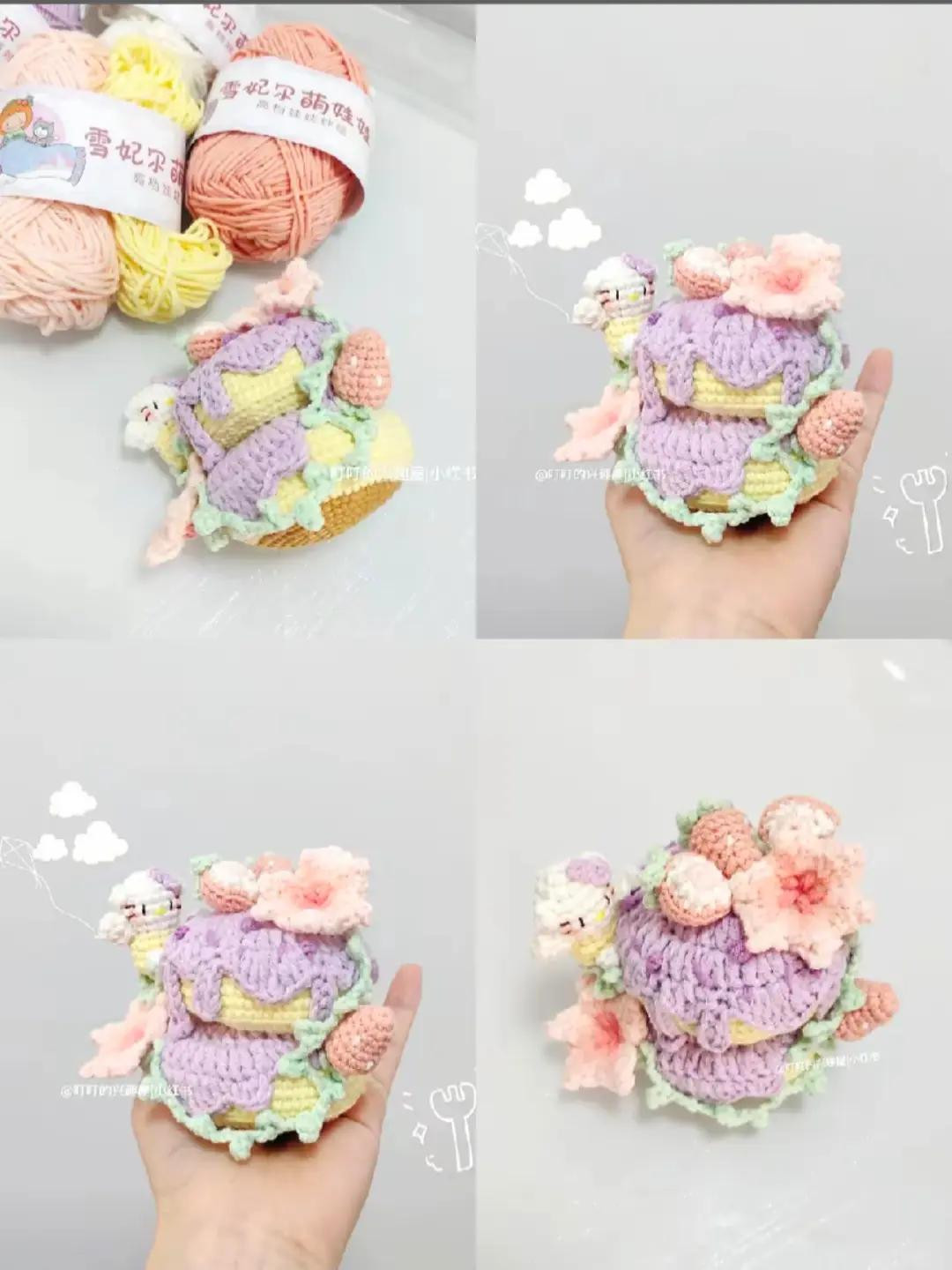 Cute Crocheted Hot Air Balloon with Animals Pattern