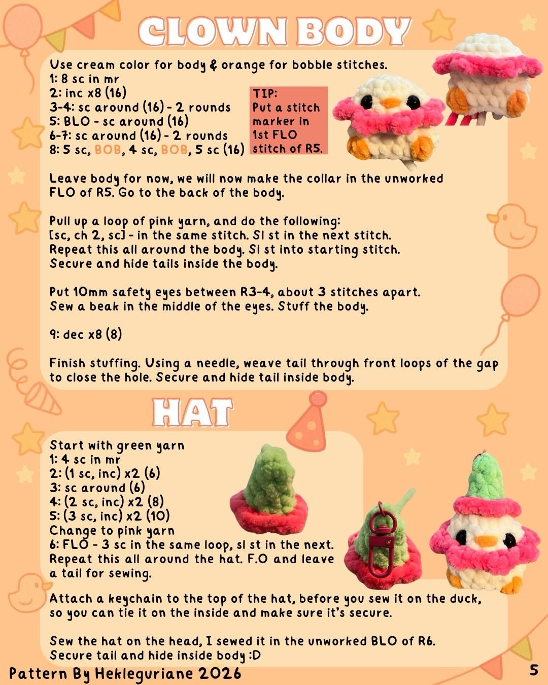 Cute Duck Keychain Crochet Patterns for Free Crafting Fun