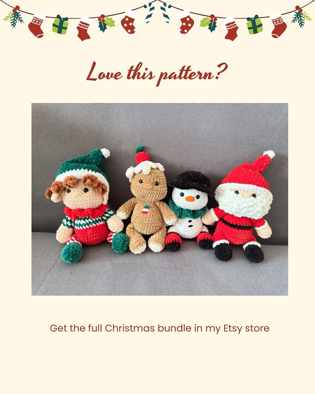 Cute Elf Crochet Pattern for Christmas Amigurumi Project