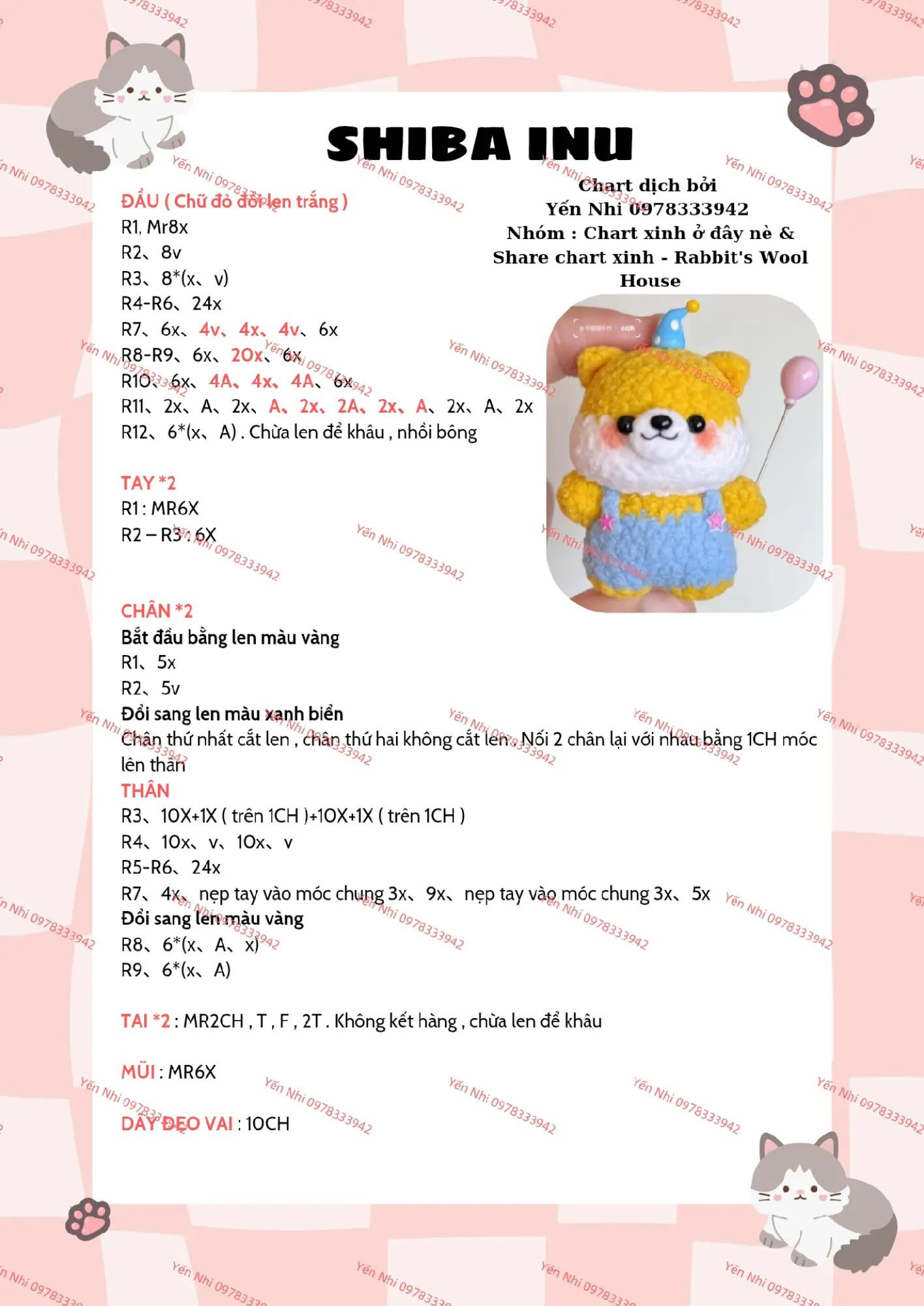 Cute Kitty Crochet Pattern with Detailed Instructions and Visual Guide