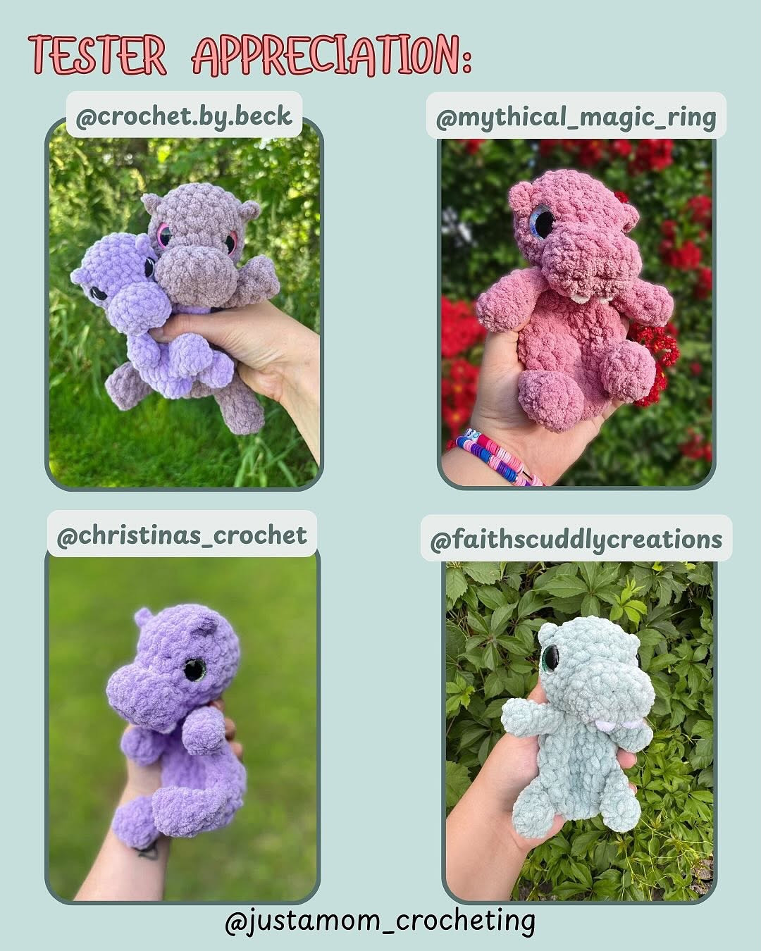 Cute Mini Hippo Crochet Pattern for Amigurumi Enthusiasts