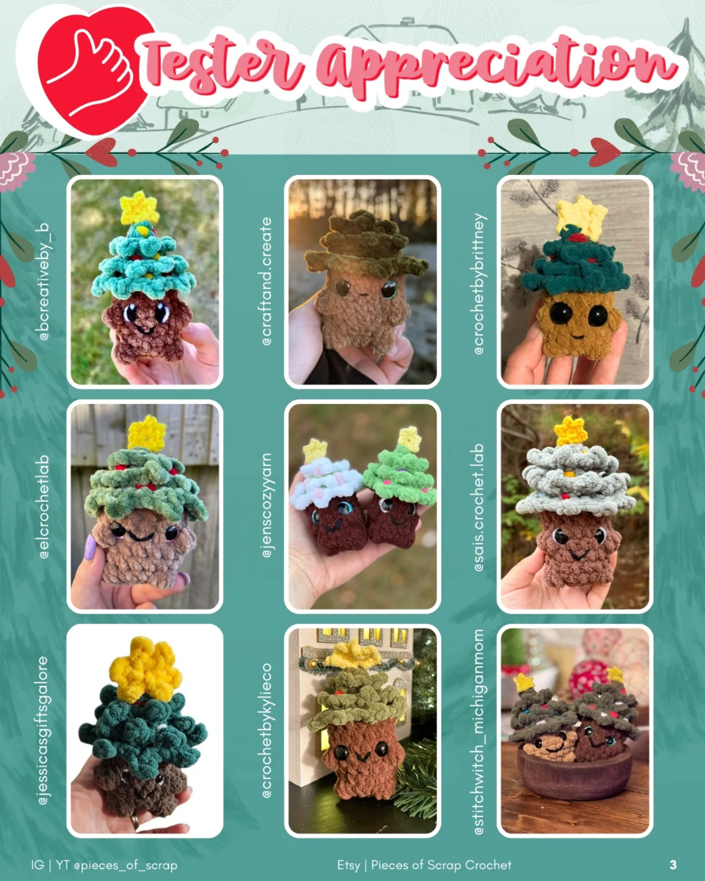 Cute No-Sew Crochet Baby Christmas Tree Pattern