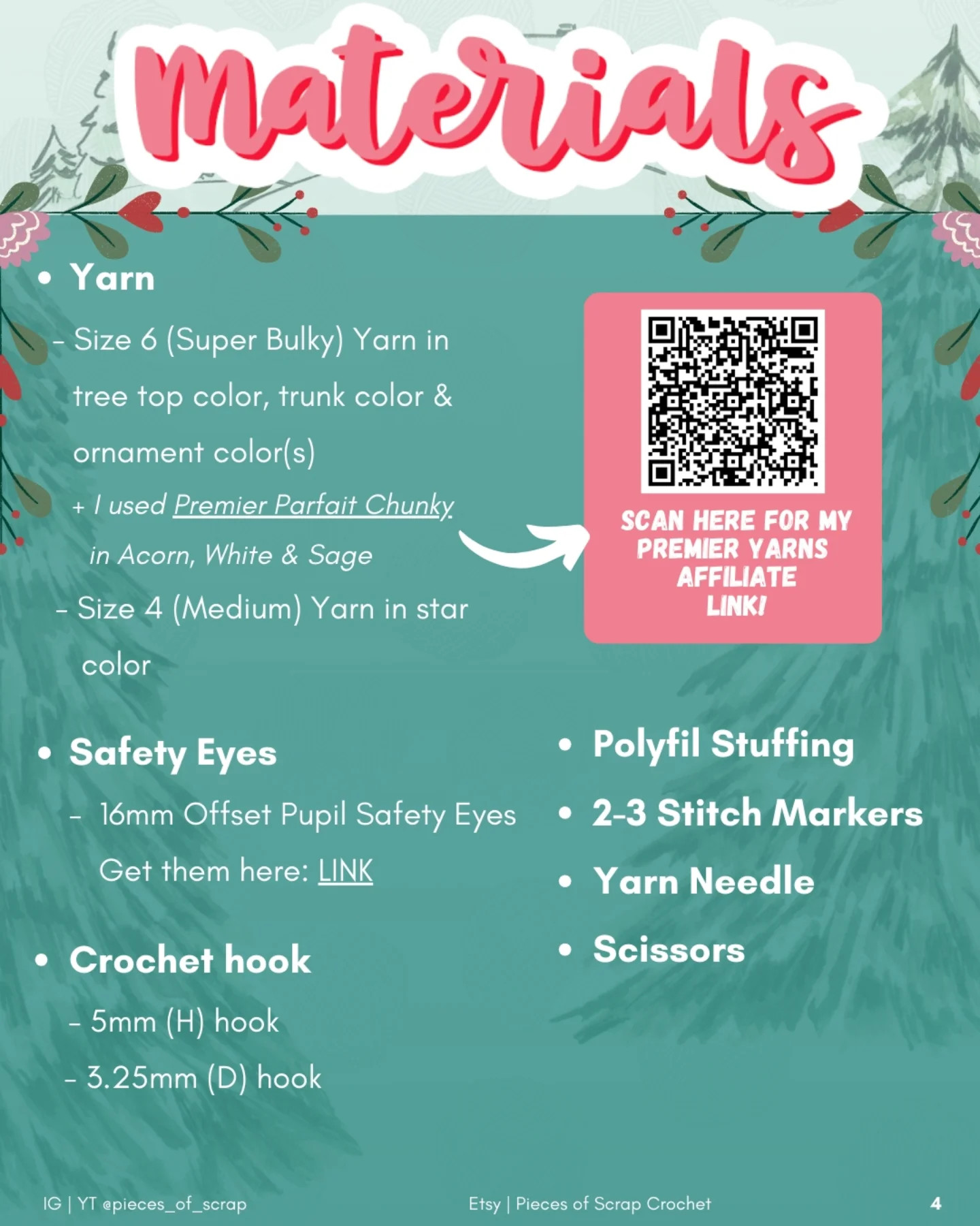 Cute No-Sew Crochet Baby Christmas Tree Pattern