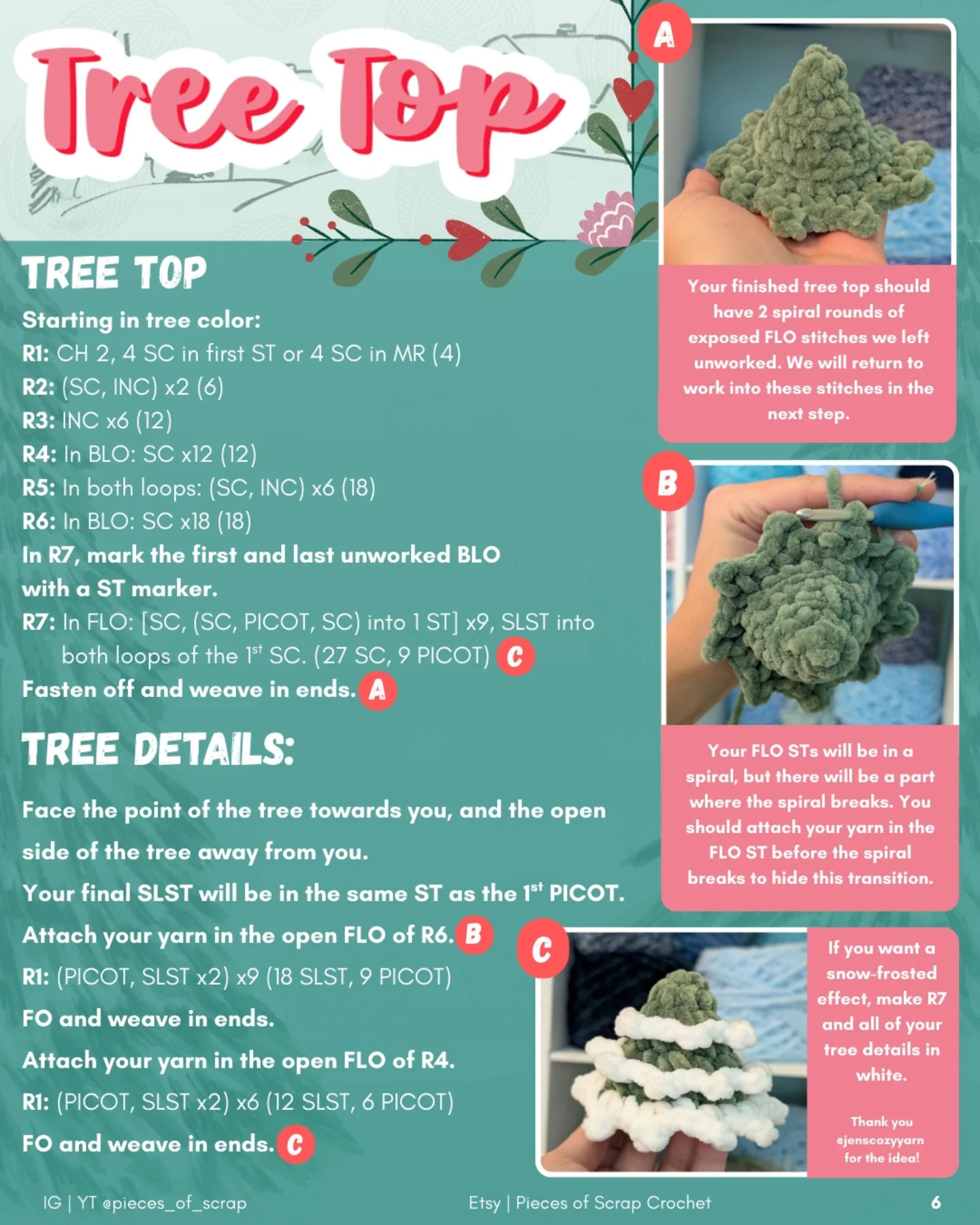 Cute No-Sew Crochet Baby Christmas Tree Pattern