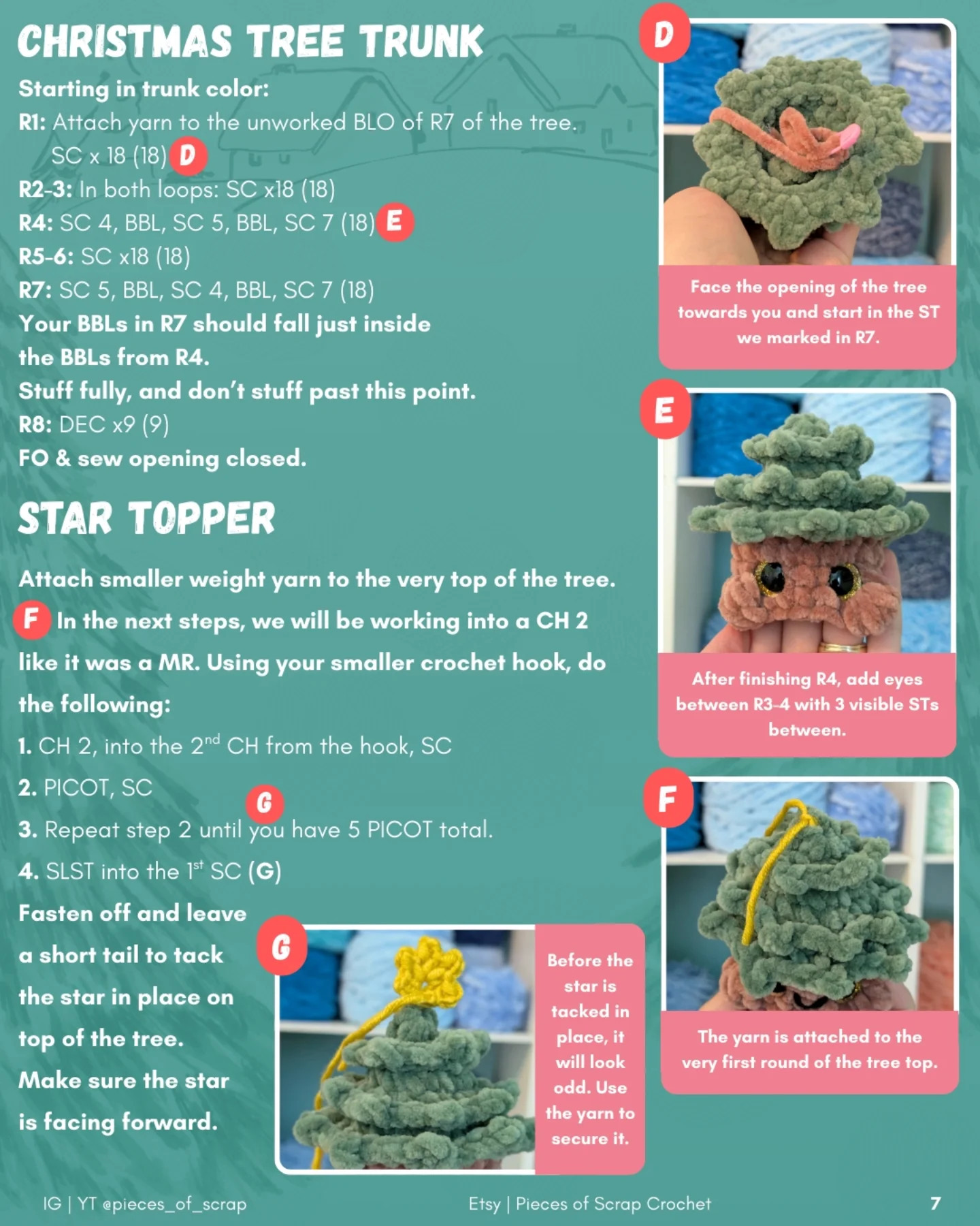 Cute No-Sew Crochet Baby Christmas Tree Pattern