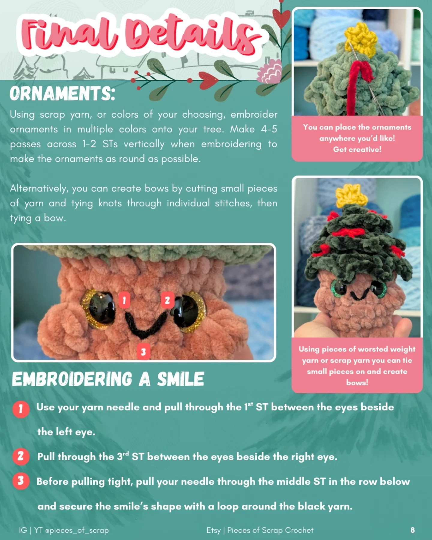 Cute No-Sew Crochet Baby Christmas Tree Pattern