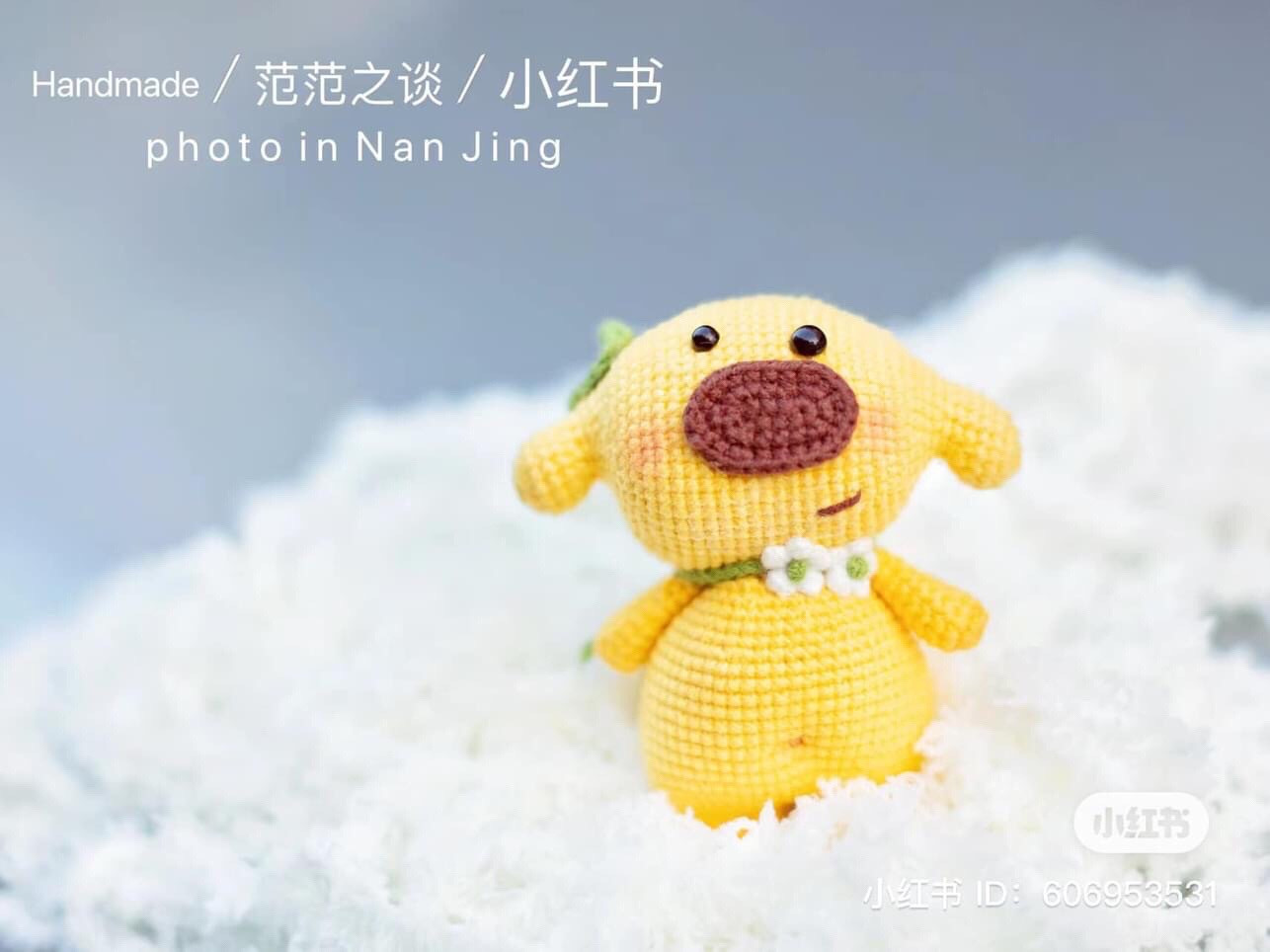 Cute Pink Crocheted Bear with Star and Duck Accessories