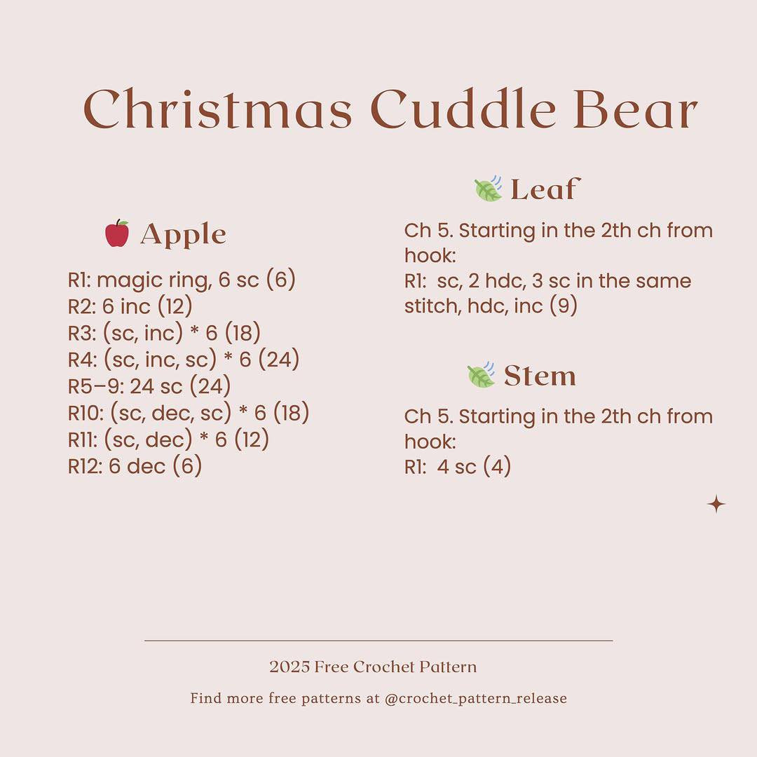 Cute Teddy Bear Free Crochet Pattern for Beginners