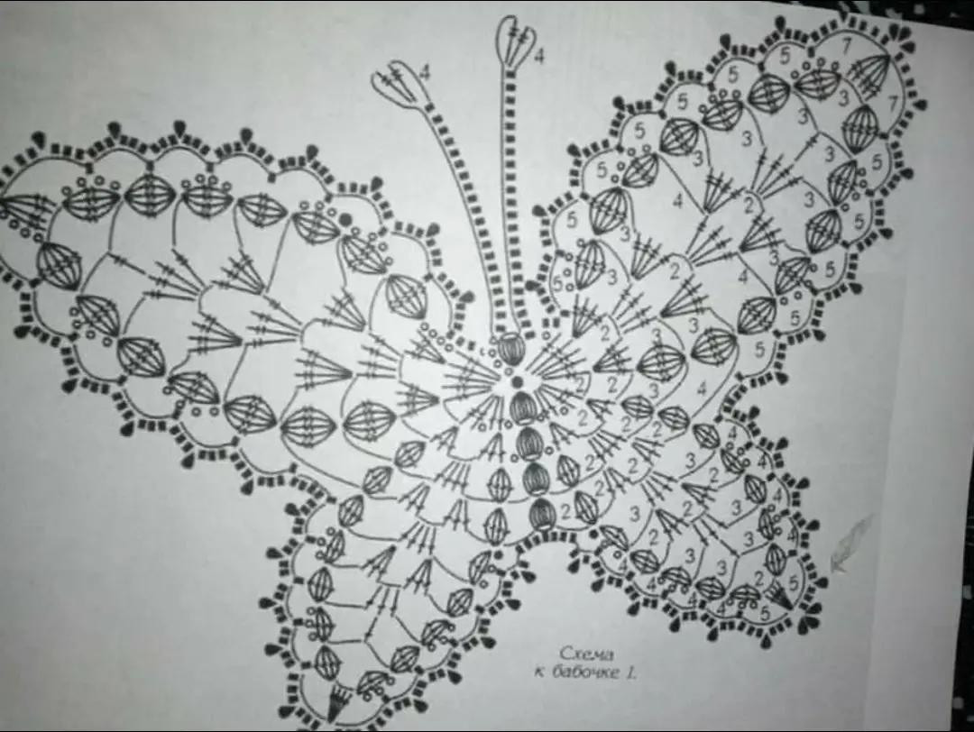 Delicate Crochet Butterfly Wings in Pastel Shades