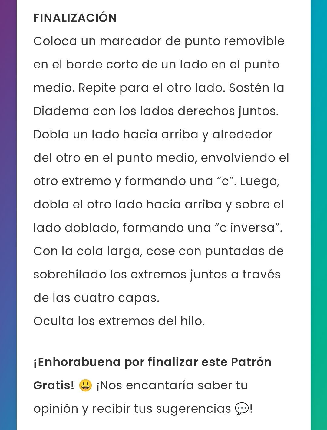 Diadema Punto Inglés en Crochet Patrón Gratis
