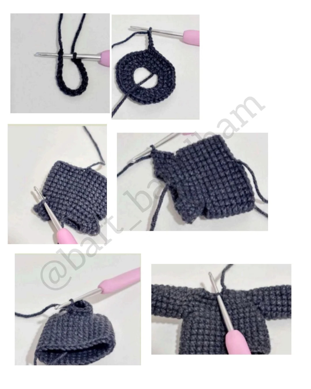 دستور بافت عروسک دخترانه با لباس حشره