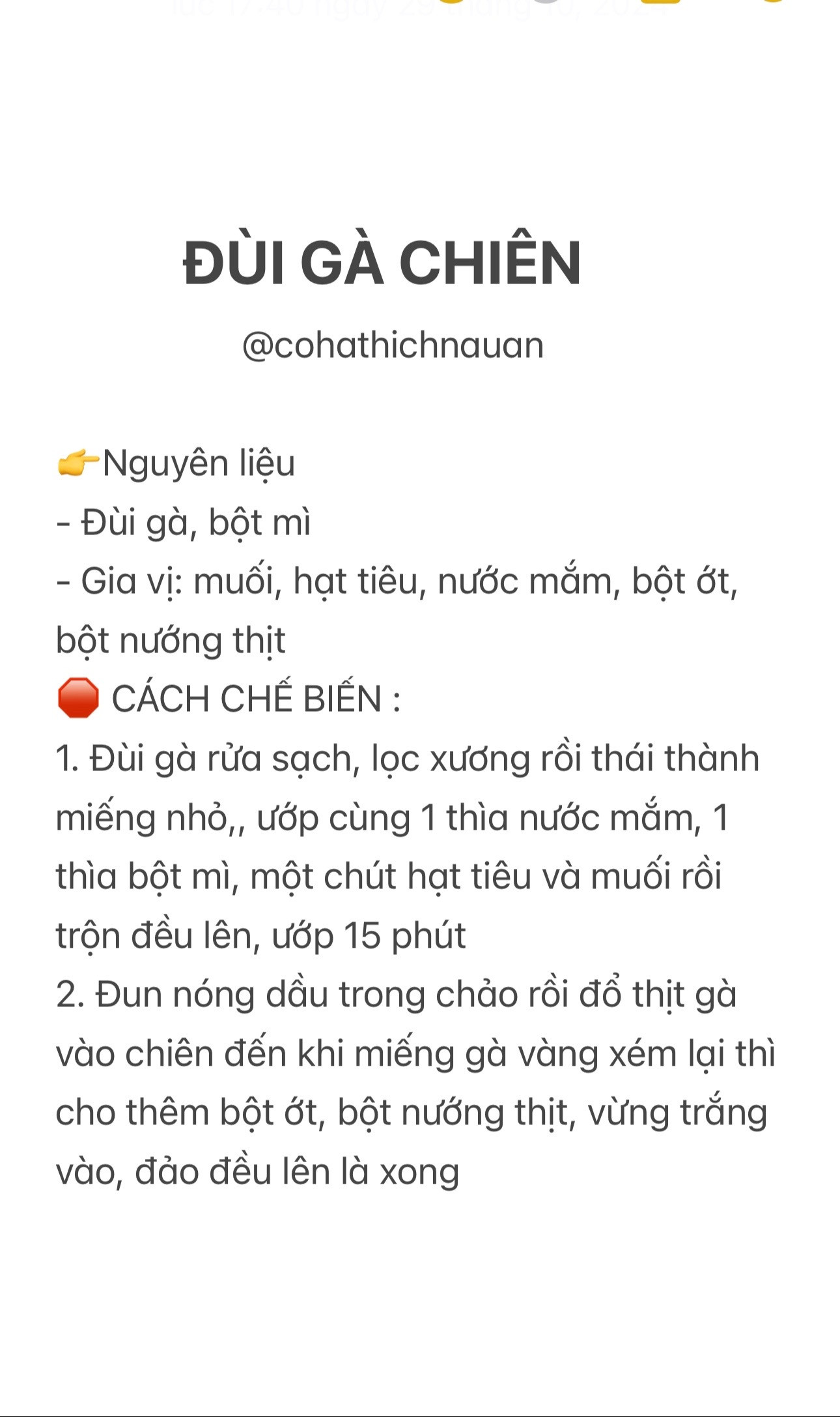 Đùi gà chiên