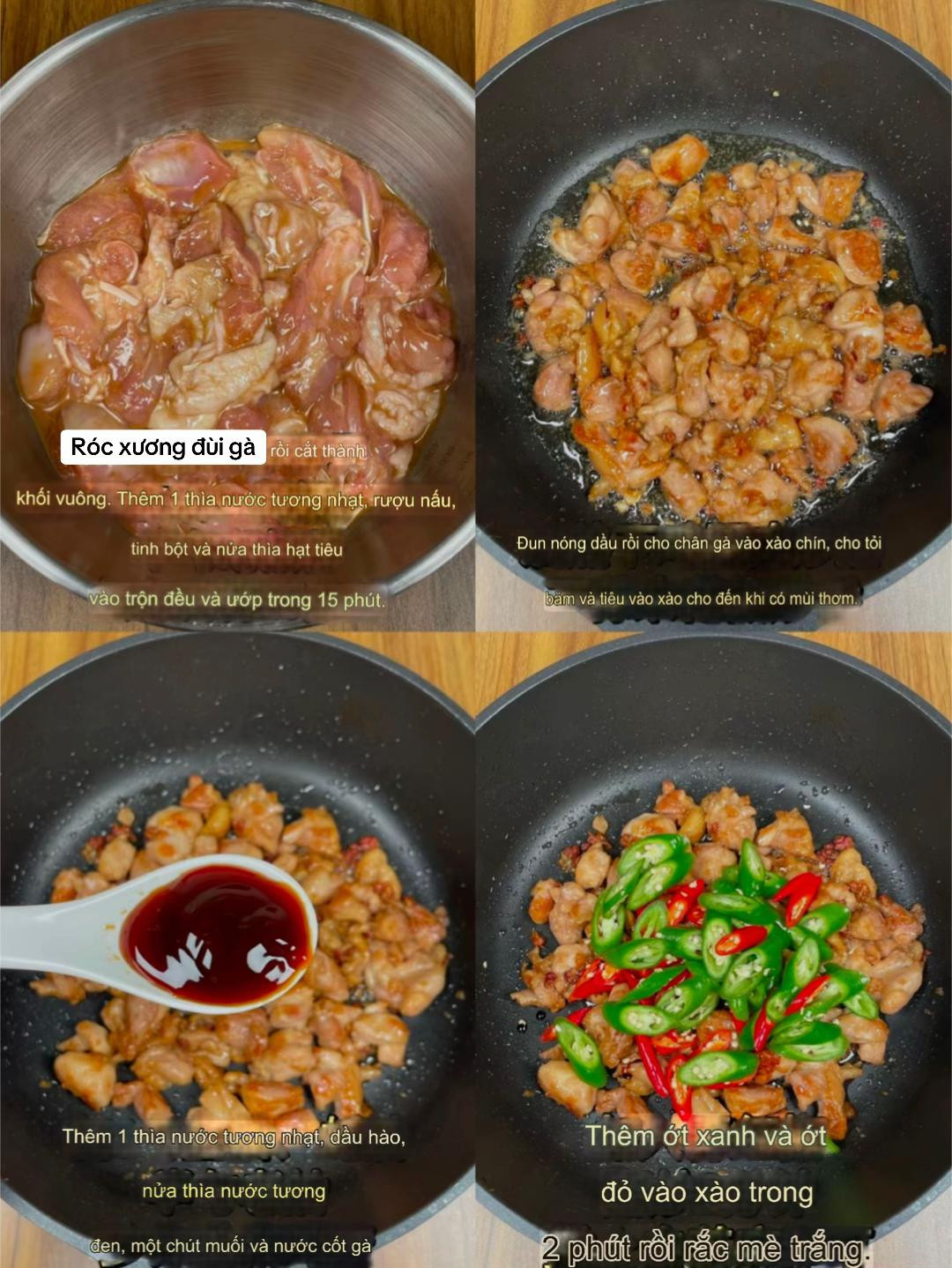 Đùi gà sốt cay ngọt hấp dẫn