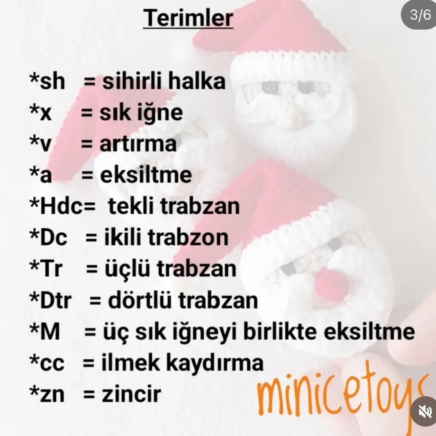 El Yapımı Noel Baba Süsü İçin Kolay Tığ İşi Tarifi