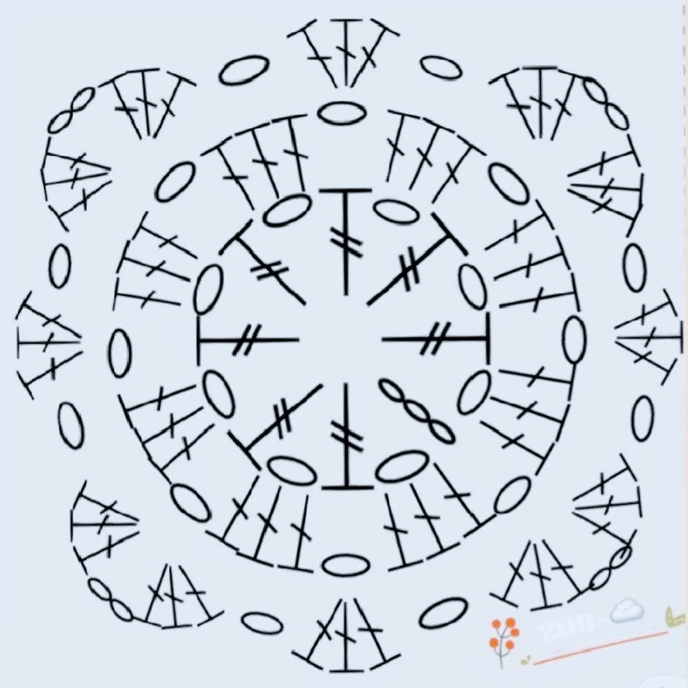 Elegant Crochet Hood with Floral Granny Squares Design