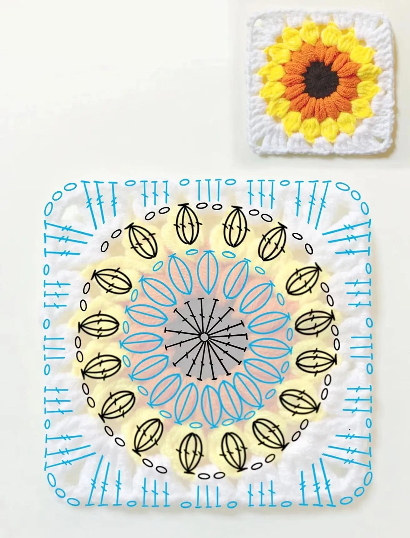 Floral Granny Square