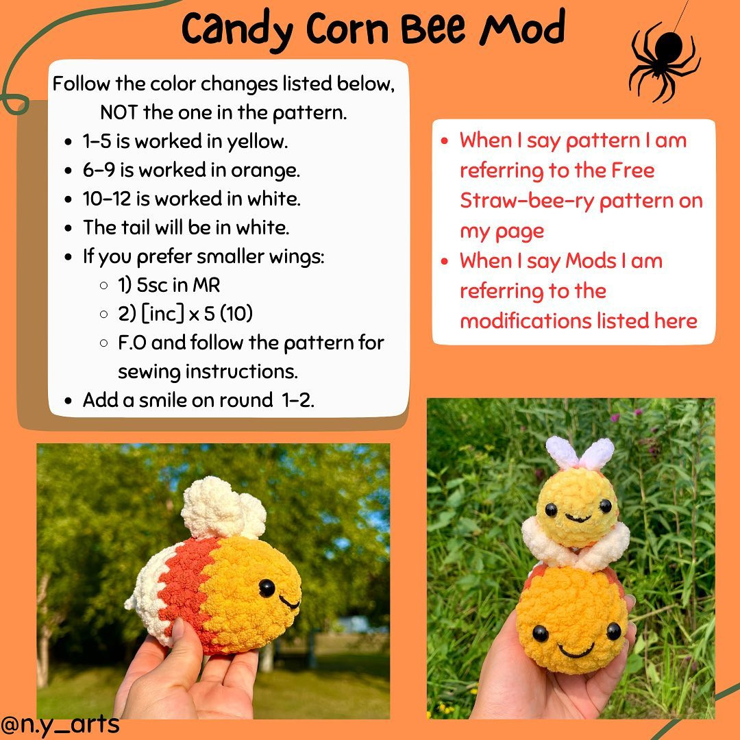 Free Crochet Mods Hallo-Bees Pattern by N.Y Arts