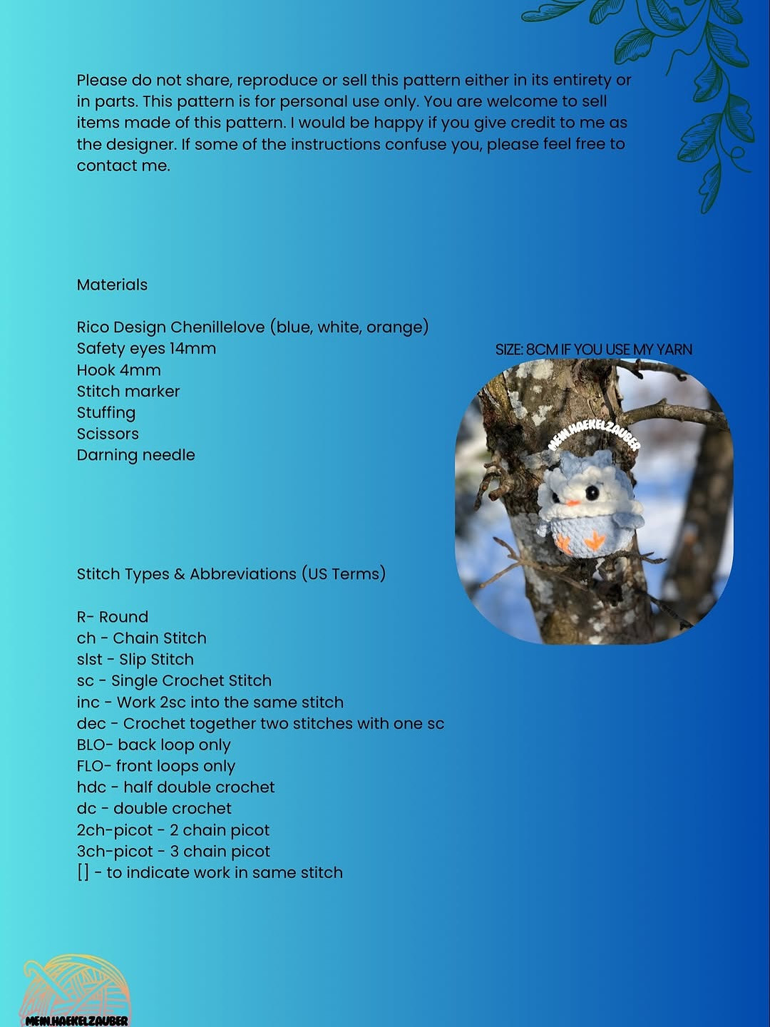 Free Crochet Pattern for Cute No-Sew Owl Plushie