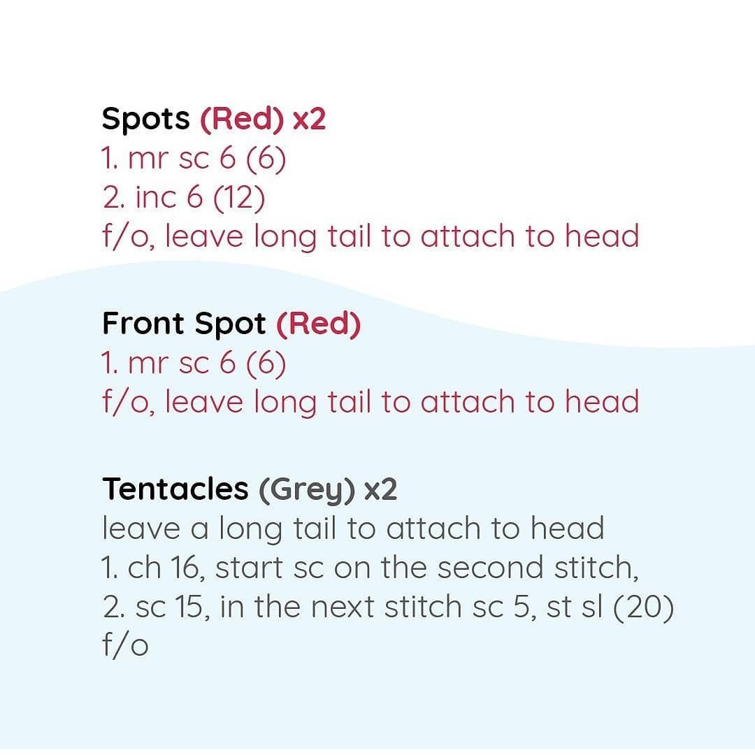 Free Crochet Pattern for Cute Tentacool Plush Toy