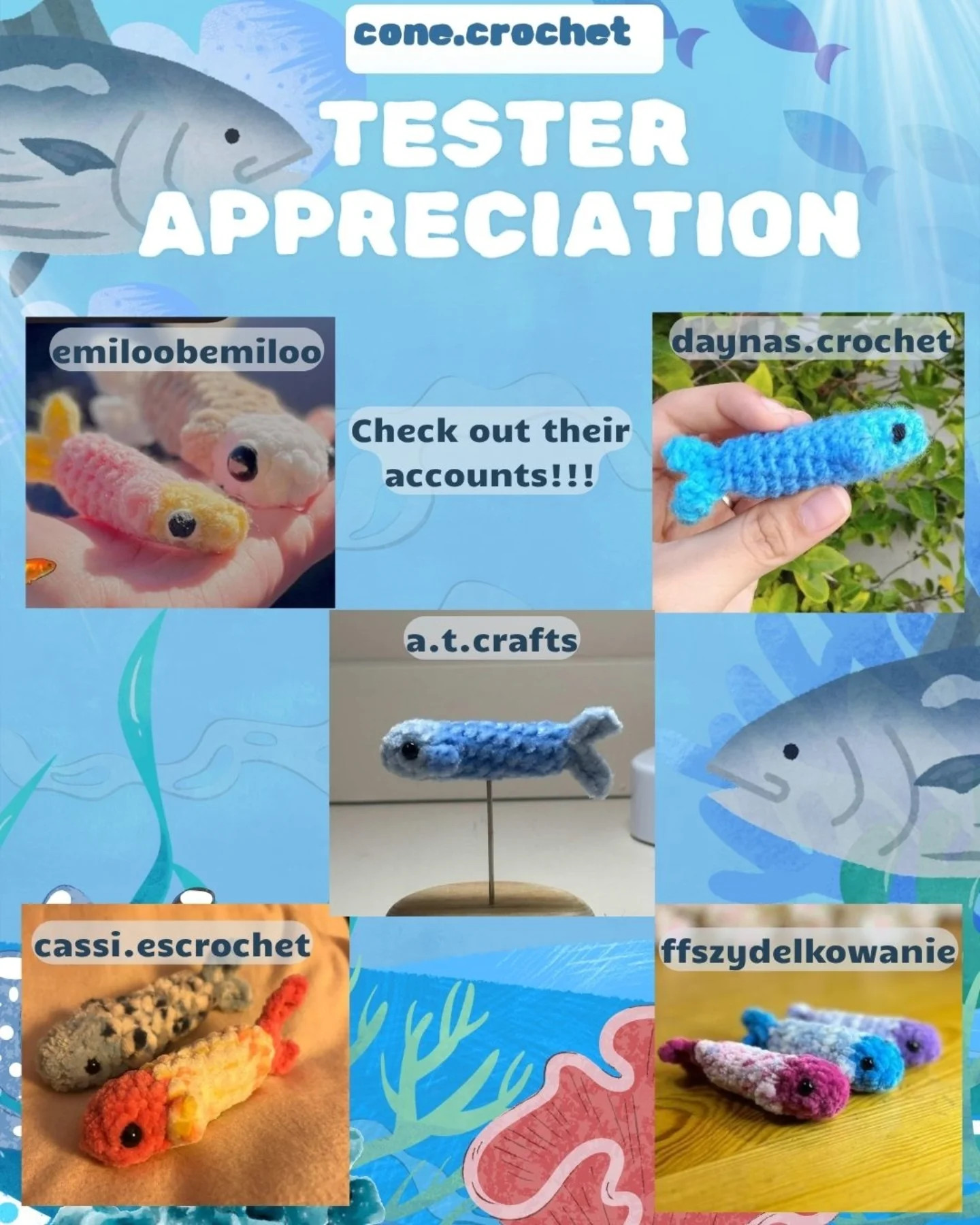 Free Crochet Pattern for Fih the Fish Toy